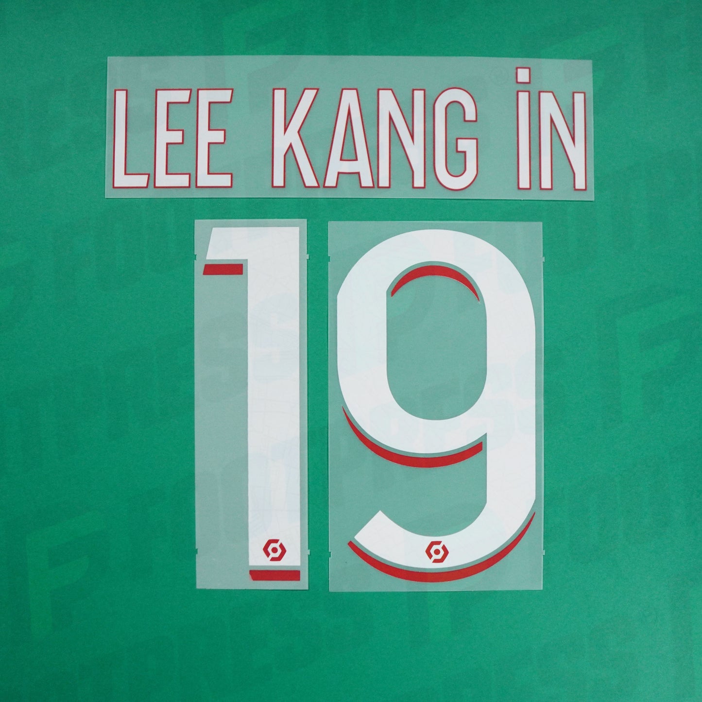 Flocage Officiel - Paris Saint-Germain, Lee Kang In, 2023/2024, Home, Blanc/Rouge (이강인)