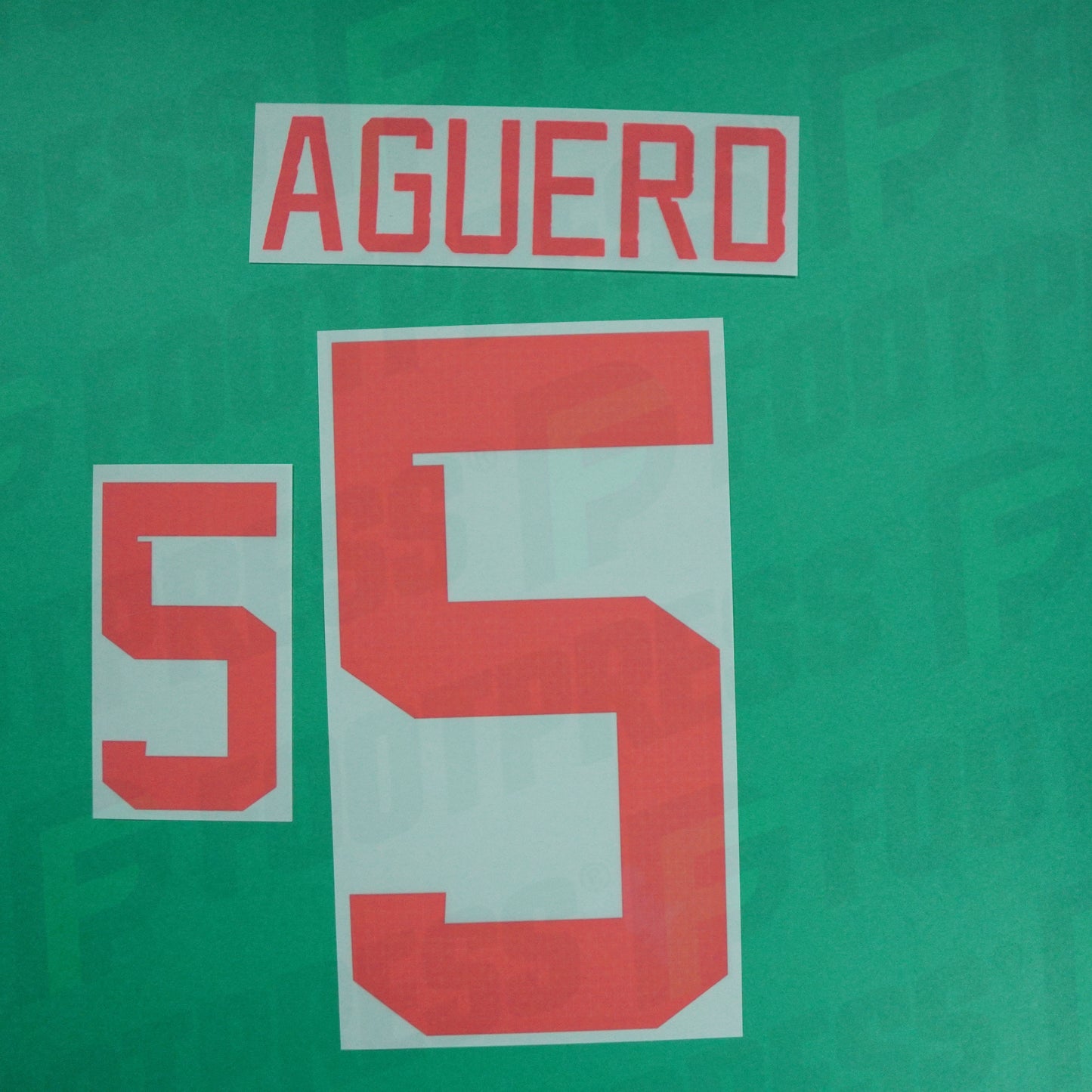 Flocado Oficial - Marruecos, Aguerd, 2022, Segunda, Rojo