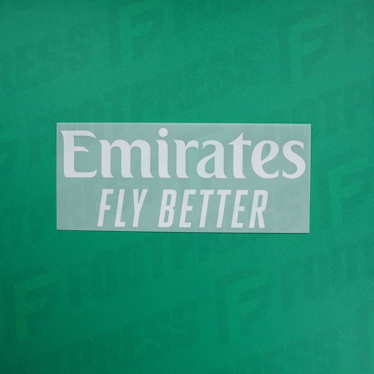 Flocage Officiel - Sponsor, Emirates Fly Better, Blanc