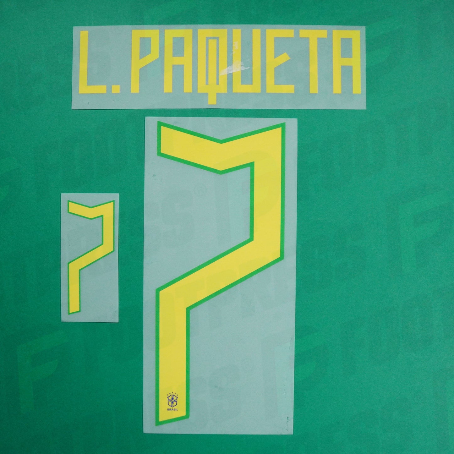 Flocage Officiel - Brésil, Lucas Paqueta, 2022, Away, Jaune/Vert