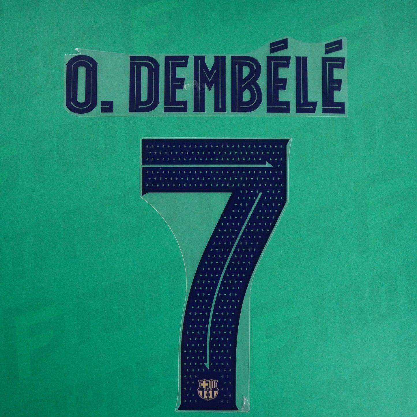 Flocage Officiel - FC Barcelone, Dembélé, 2022/2023, Away, Bleu foncé