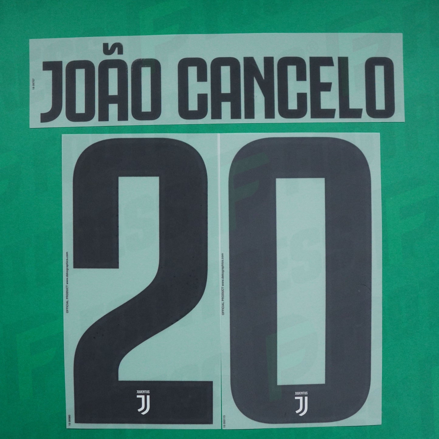 Flocage Officiel - Joao Cancelo, Juventus, 2018/2019, Home, Noir