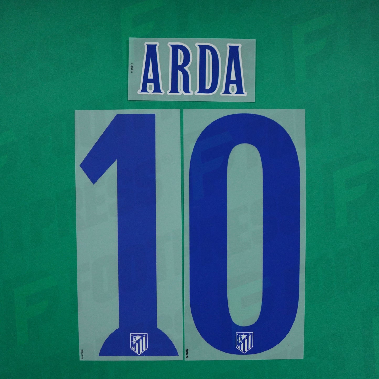 Flocage Officiel - Arda Turan, Atletico Madrid, 2014/2015, Home, Bleu/Blanc