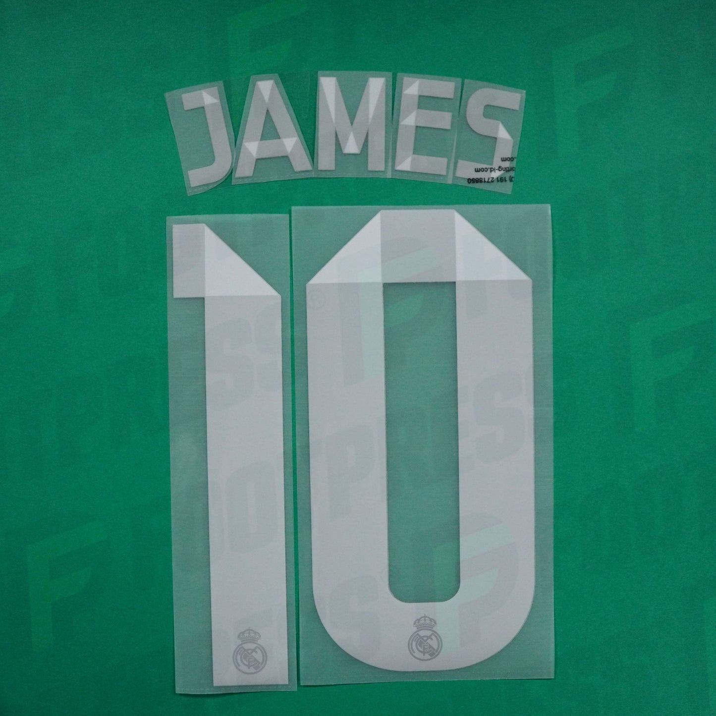 Official Nameset - Real Madrid, James, 2014/2015, Away, White