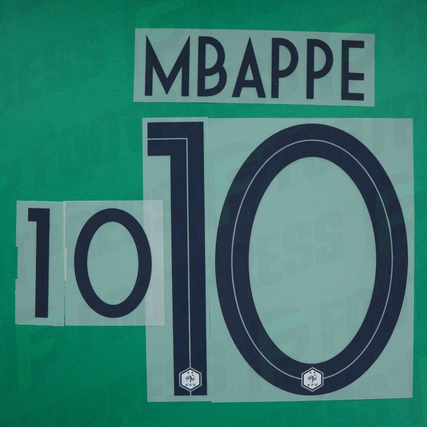 Flocage Officiel - France 2 étoiles, Mbappé, WC 2018, Away, Bleu,