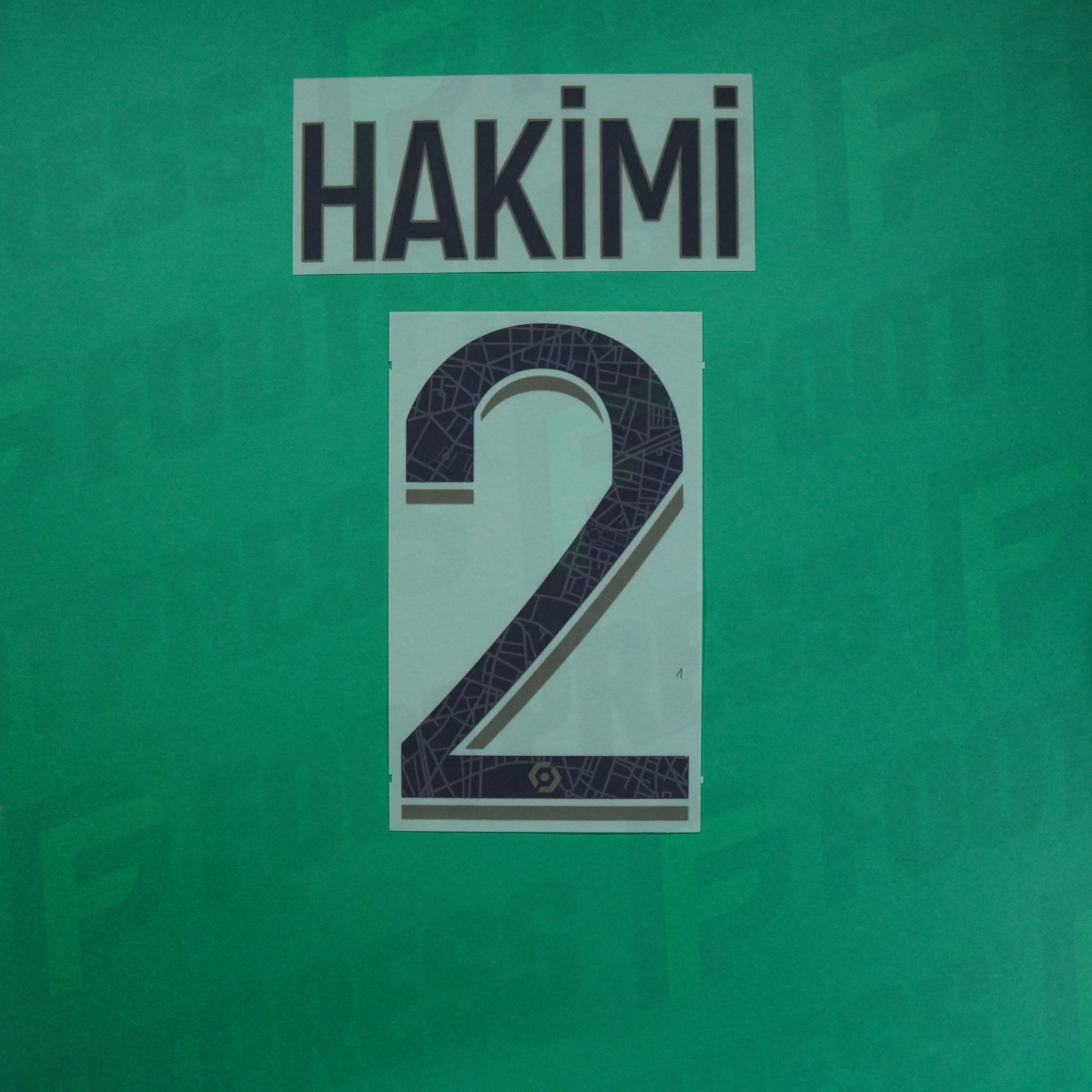 Kit flocage HAKIMI #2 PSG Maillot Fourth 24-25 Ligue des champions UCL + Patch Kit flocage HAKIMI #2 PSG Maillot Fourth 24-25 Ligue des champions UCL + Patch