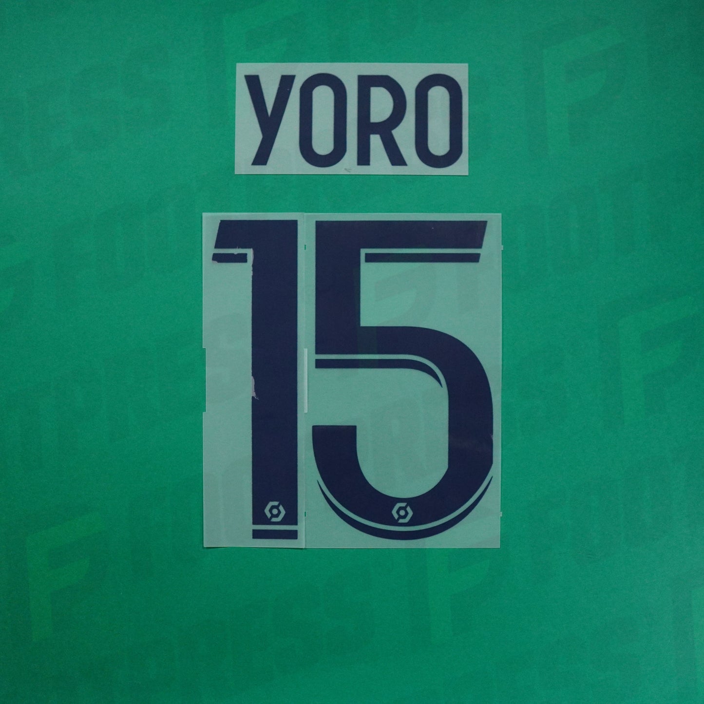 Flocage Officiel - Lille OSC, Yoro, 2023/2024, Away, Bleu Foncé