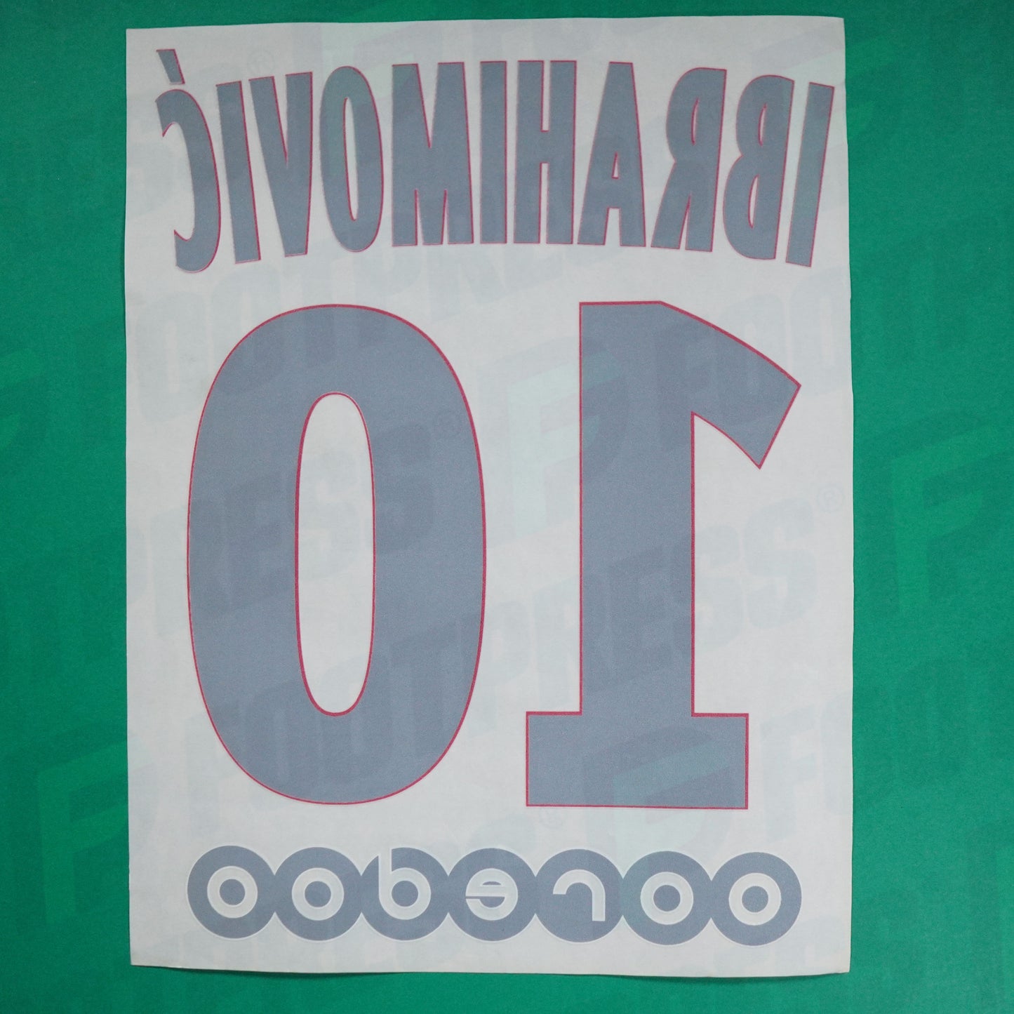 Flocage Officiel - Paris Saint-Germain, Ibrahimovic, 2015/2016, Home, Blanc/Rouge