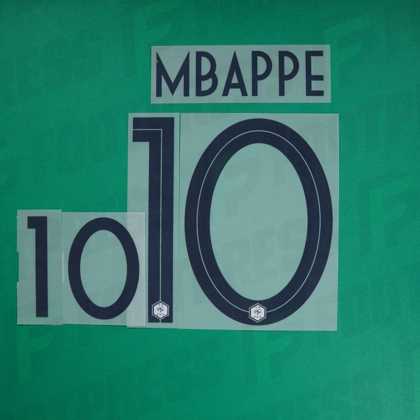 Flocage Officiel - France 2 étoiles ENFANT, Mbappé, 2018, Away JUNIOR, Bleu
