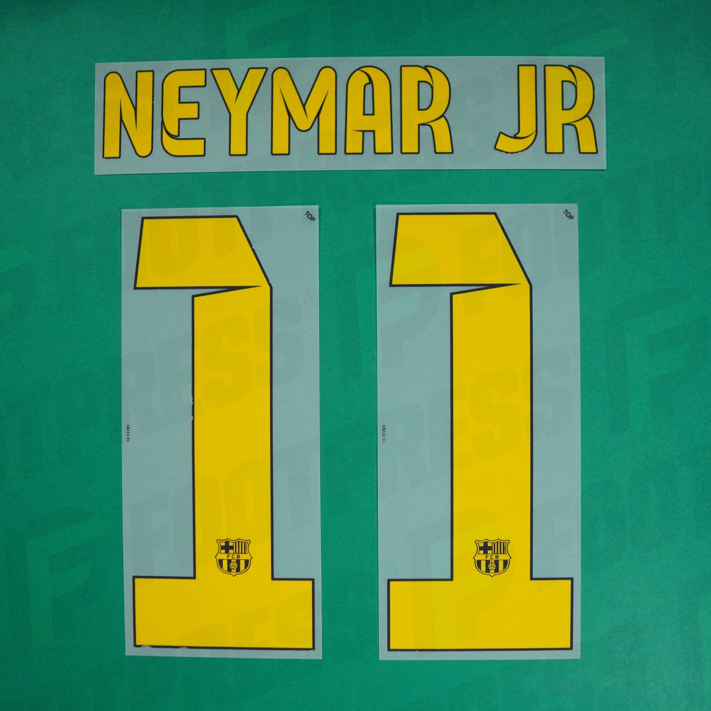 Flocage Officiel - FC Barcelone, Neymar JR, 2014/2015, Home, Jaune