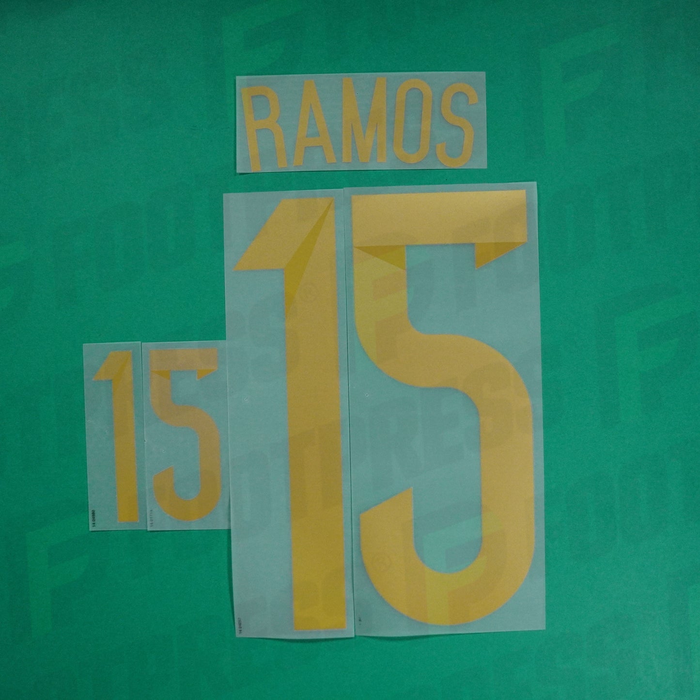 Flocage Officiel - Espagne, Sergio Ramos, 2014, Home, Doré