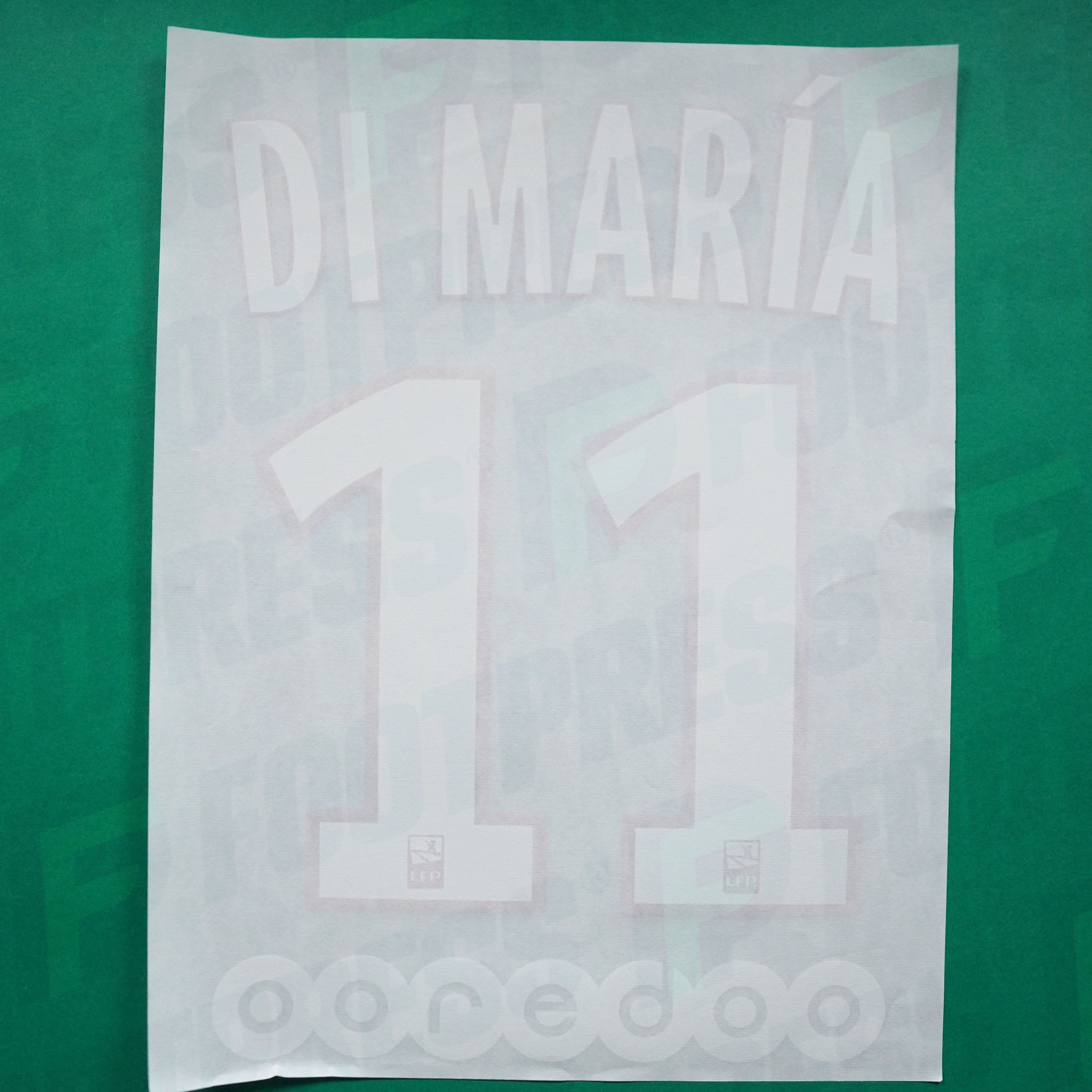Flocage Officiel PSG Di Maria 11 Home Ligue 1 Adulte 2015/2016/2017/2018 Flocage Officiel PSG Di Maria 11 Home Ligue 1 Adulte 2015/2016/2017/2018
