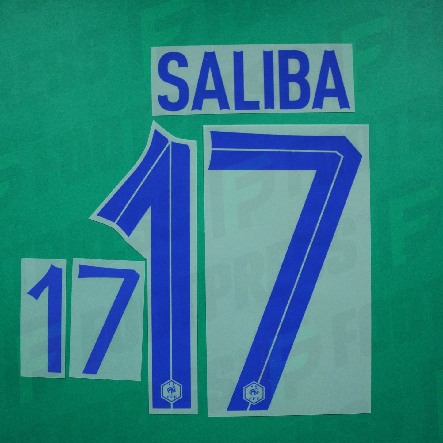 Flocage Officiel - France, Saliba, 2022, Away, Bleu