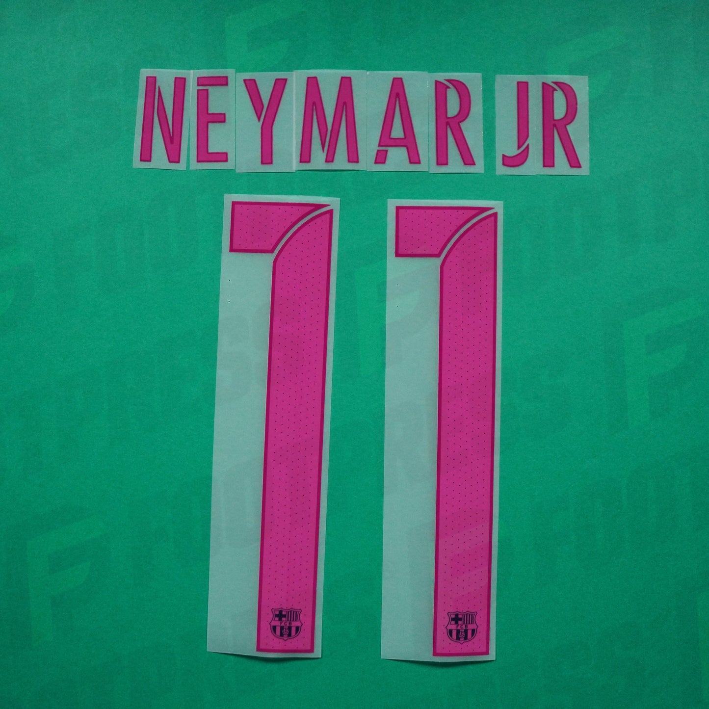 Flocage Officiel - FC Barcelone, Neymar JR, 2016/2017, Away, Rose Lettre à lettre