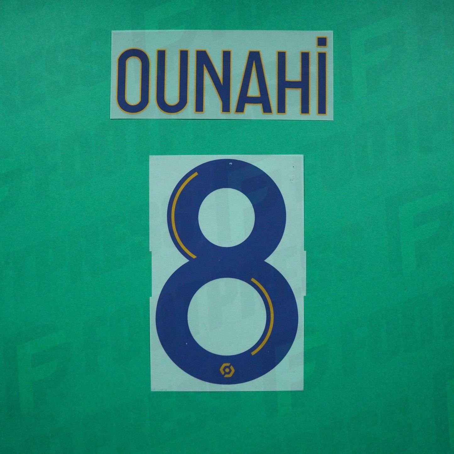 Flocage Officiel - Olympique de Marseille, Ounahi, 2022/2023, Home, Bleu foncé/Doré