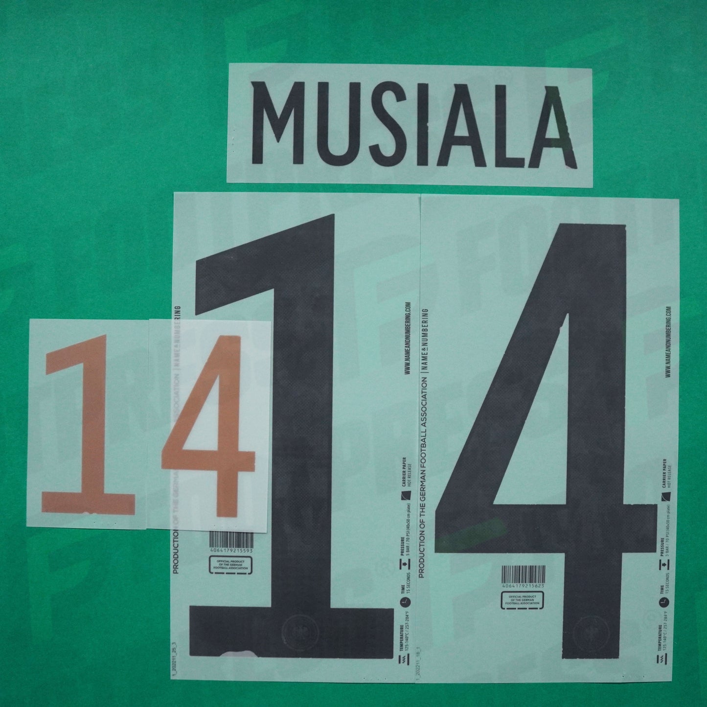 Flocage Officiel - Allemagne, Musiala, 2022, Home, Noir