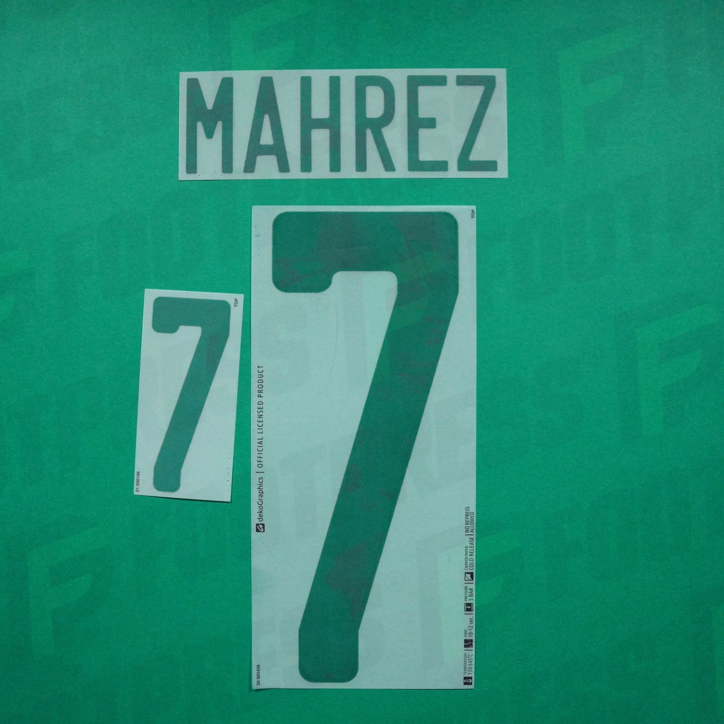 Flocage Officiel - Algerie, Mahrez, 2020, Home, Vert