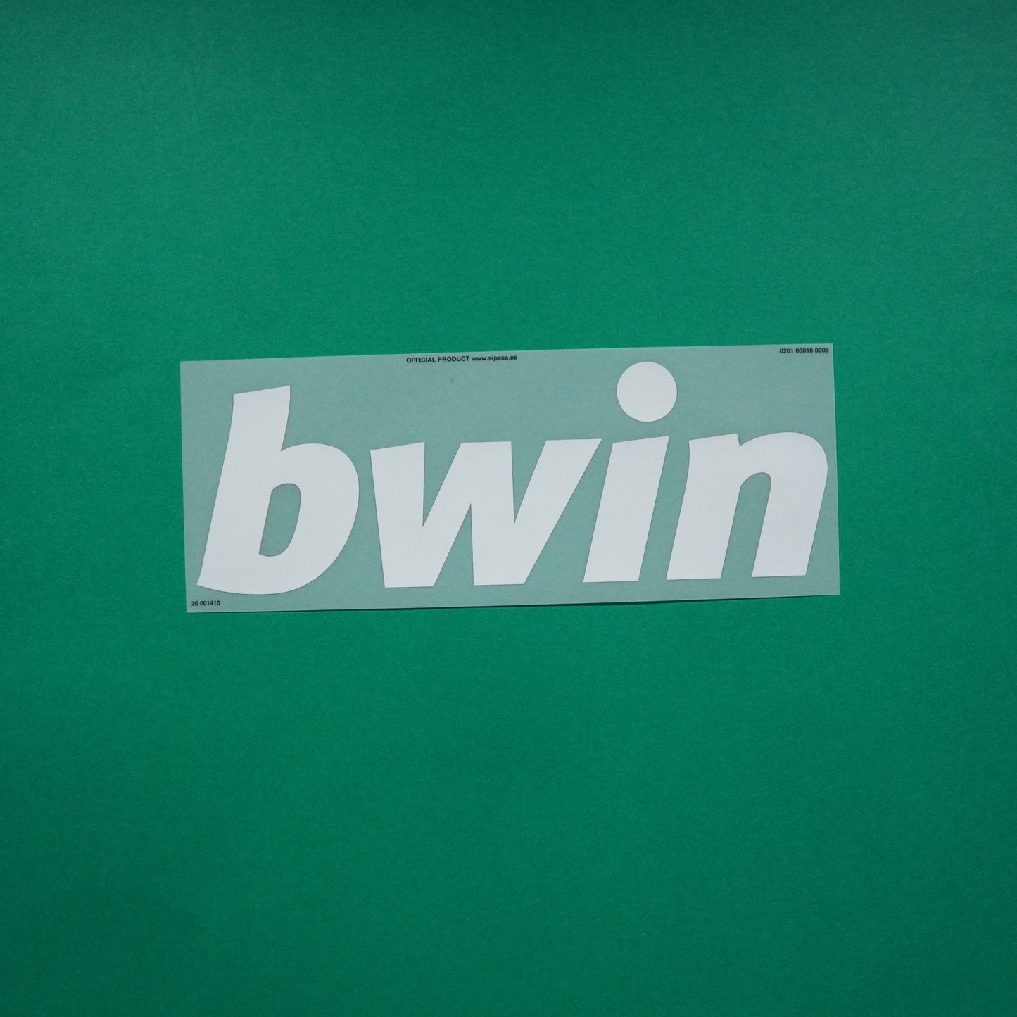 Flocage Officiel - Sponsor, Bwin, Blanc
