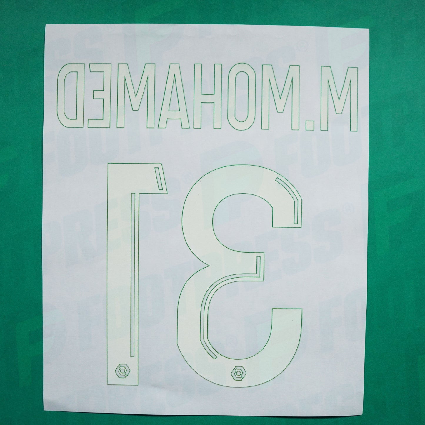 Flocage Officiel - FC Nantes, M.Mohamed, 2022/2023 2023/2024, Home, Vert