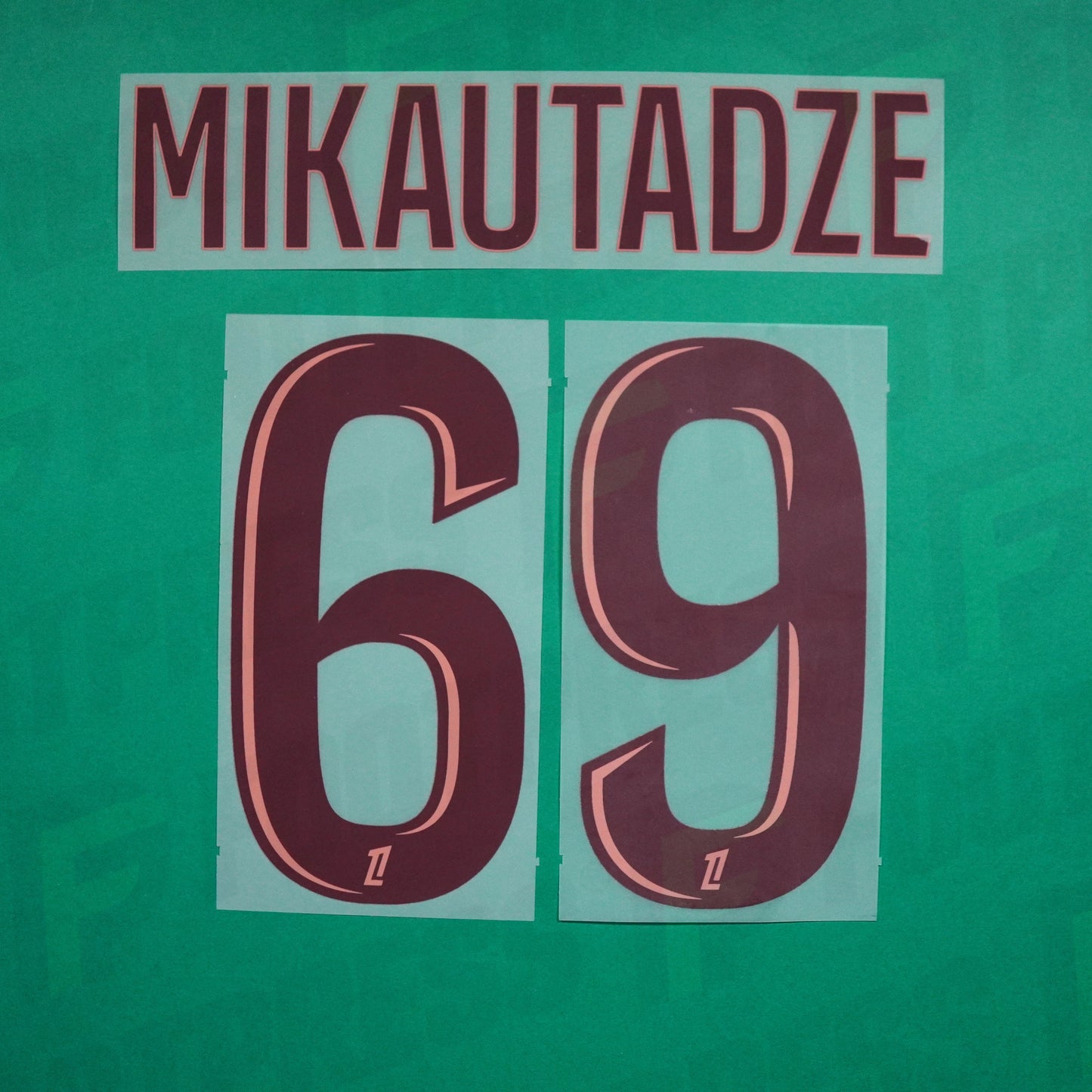 Flocage Officiel - Olympique Lyonnais, Mikautadze, 2024/2025, Third, Rouge