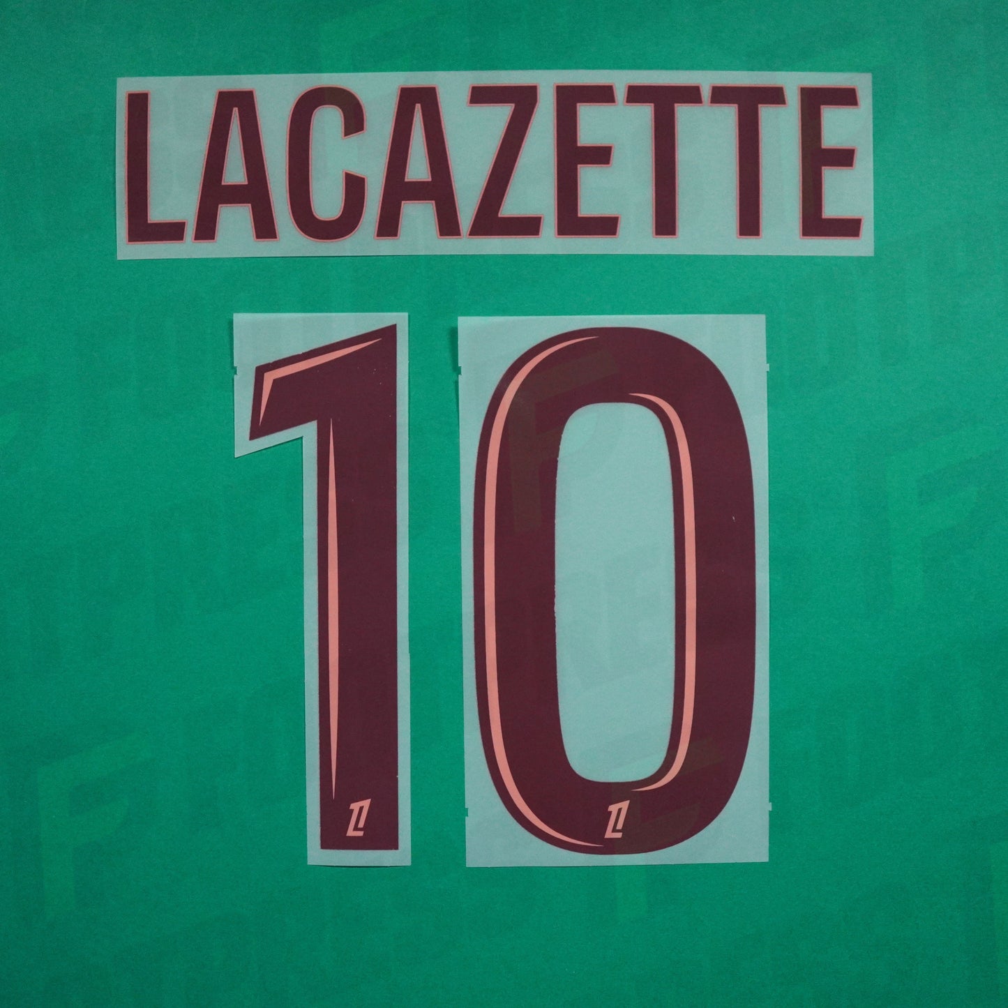 Flocage Officiel - Olympique Lyonnais, Lacazette, 2024/2025, Third, Rouge