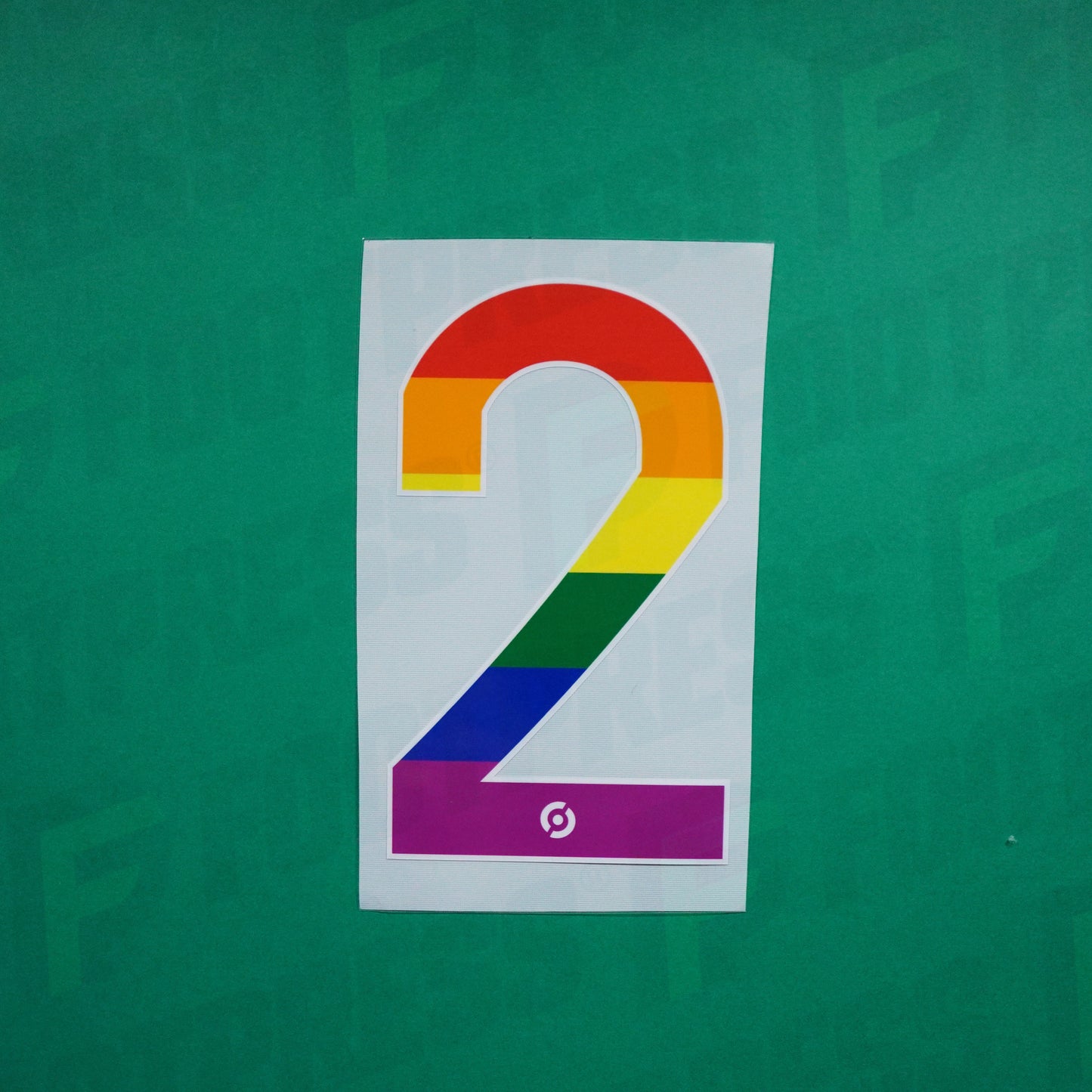 Flocage Officiel - Numéro 2, Ligue 2, Lutte contre l’homophobie, LGBT, Arc-en-ciel