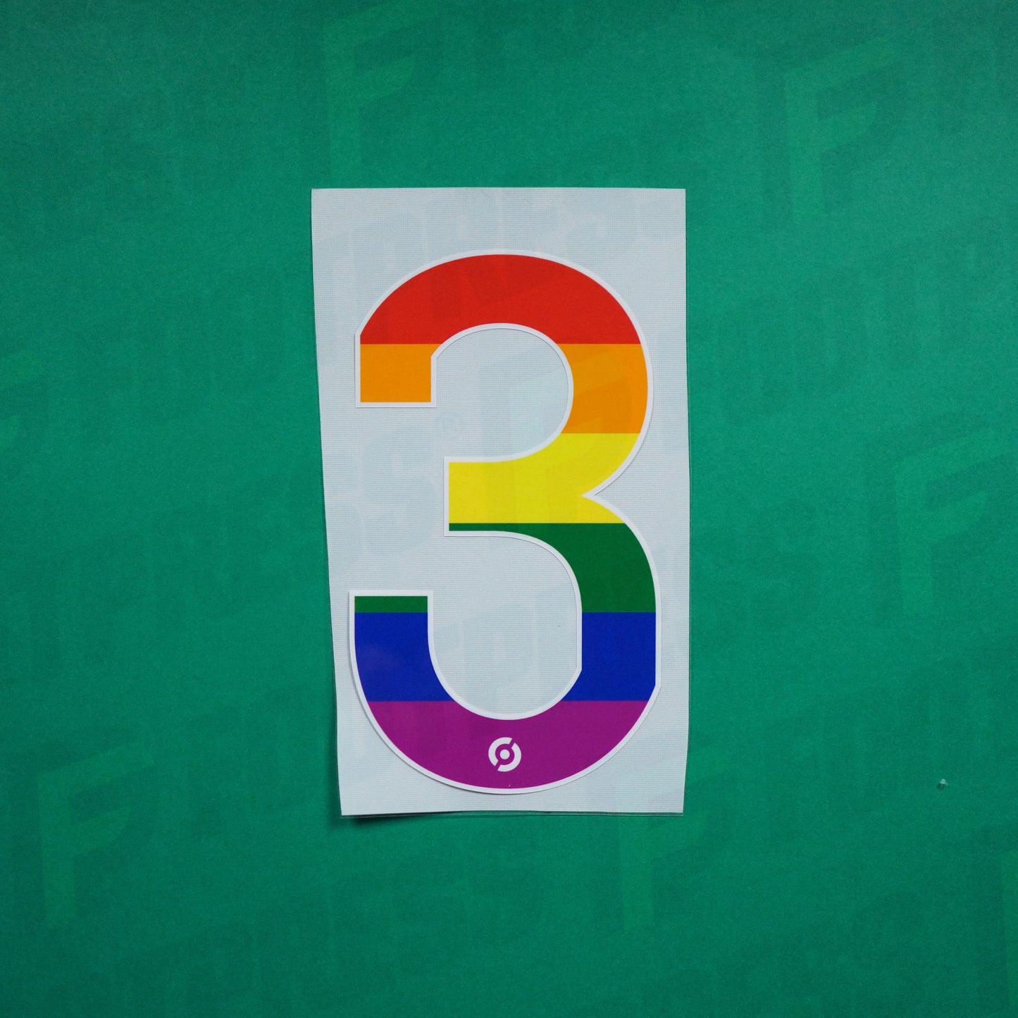 Flocage Officiel - Numéro 3, Ligue 2, Lutte contre l’homophobie, LGBT, Arc-en-ciel