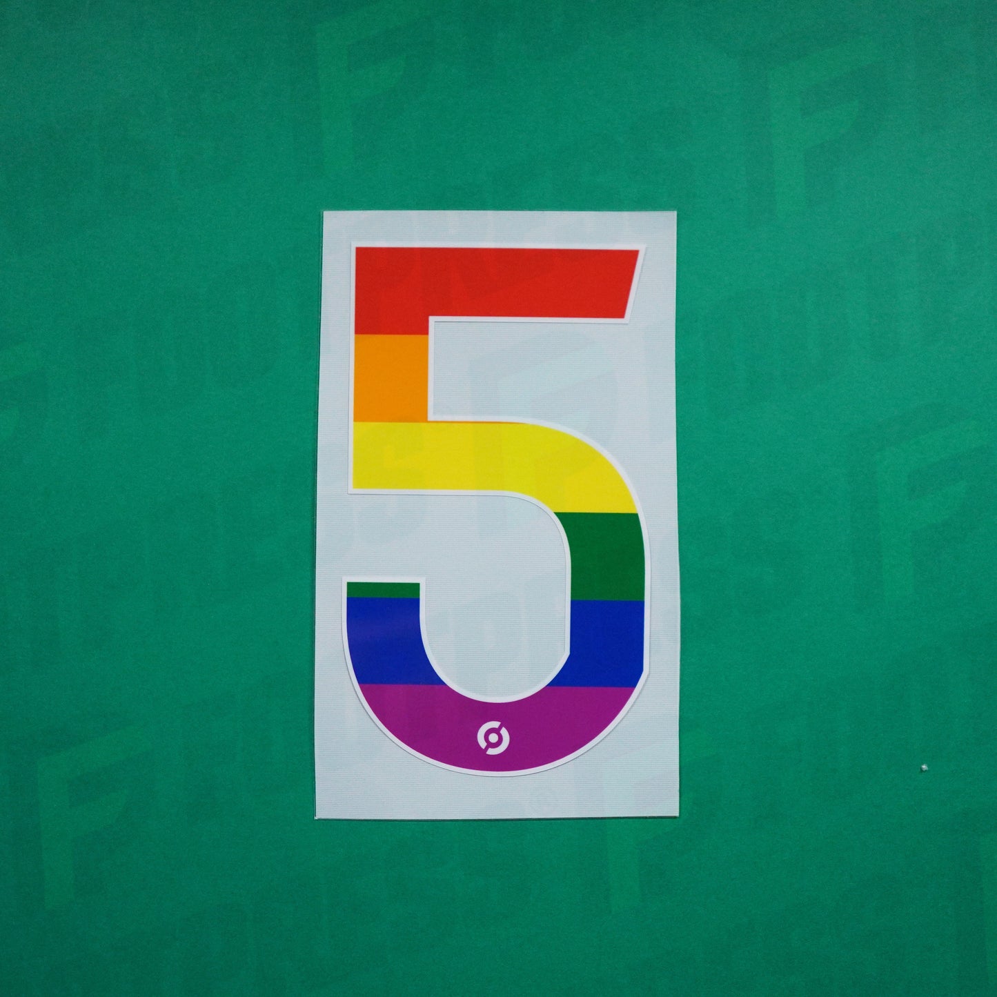 Flocage Officiel - Numéro 5, Ligue 2, Lutte contre l’homophobie, LGBT, Arc-en-ciel