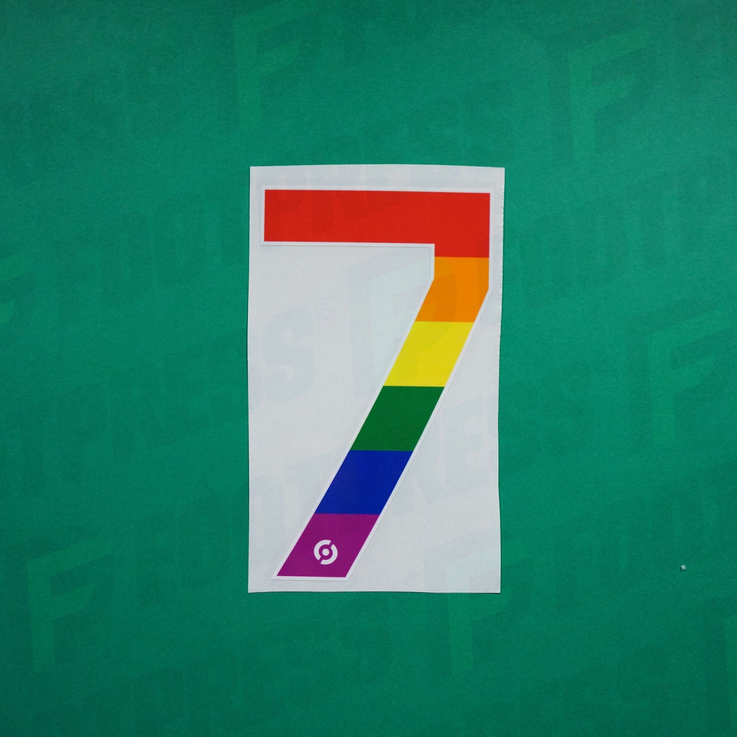 Flocage Officiel - Numéro 7, Ligue 2, Lutte contre l’homophobie, LGBT, Arc-en-ciel