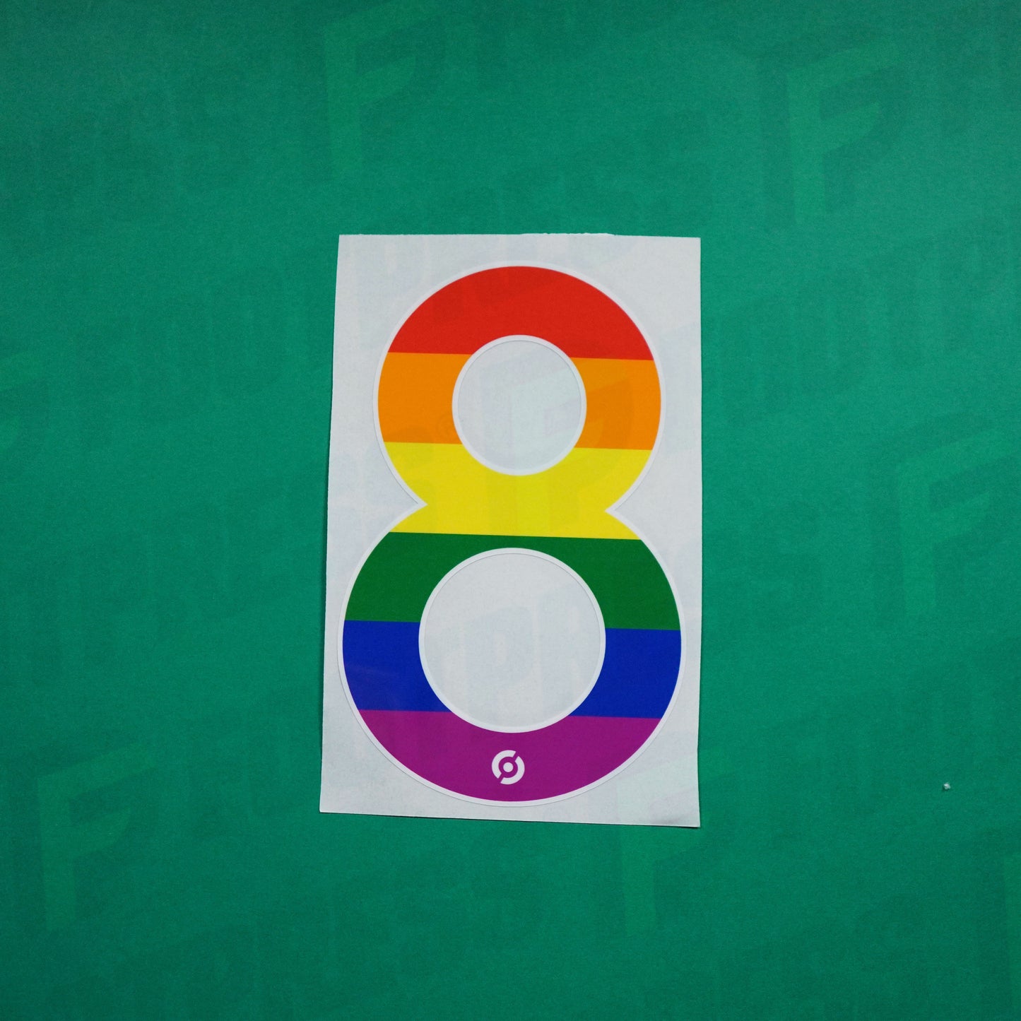 Flocage Officiel - Numéro 8, Ligue 2, Lutte contre l’homophobie, LGBT, Arc-en-ciel