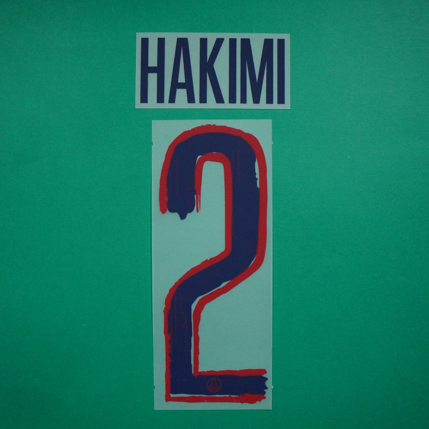 Flocage Officiel, Paris Saint-Germain, Hakimi, 2024/2025, Away LDC, Bleu/Rouge