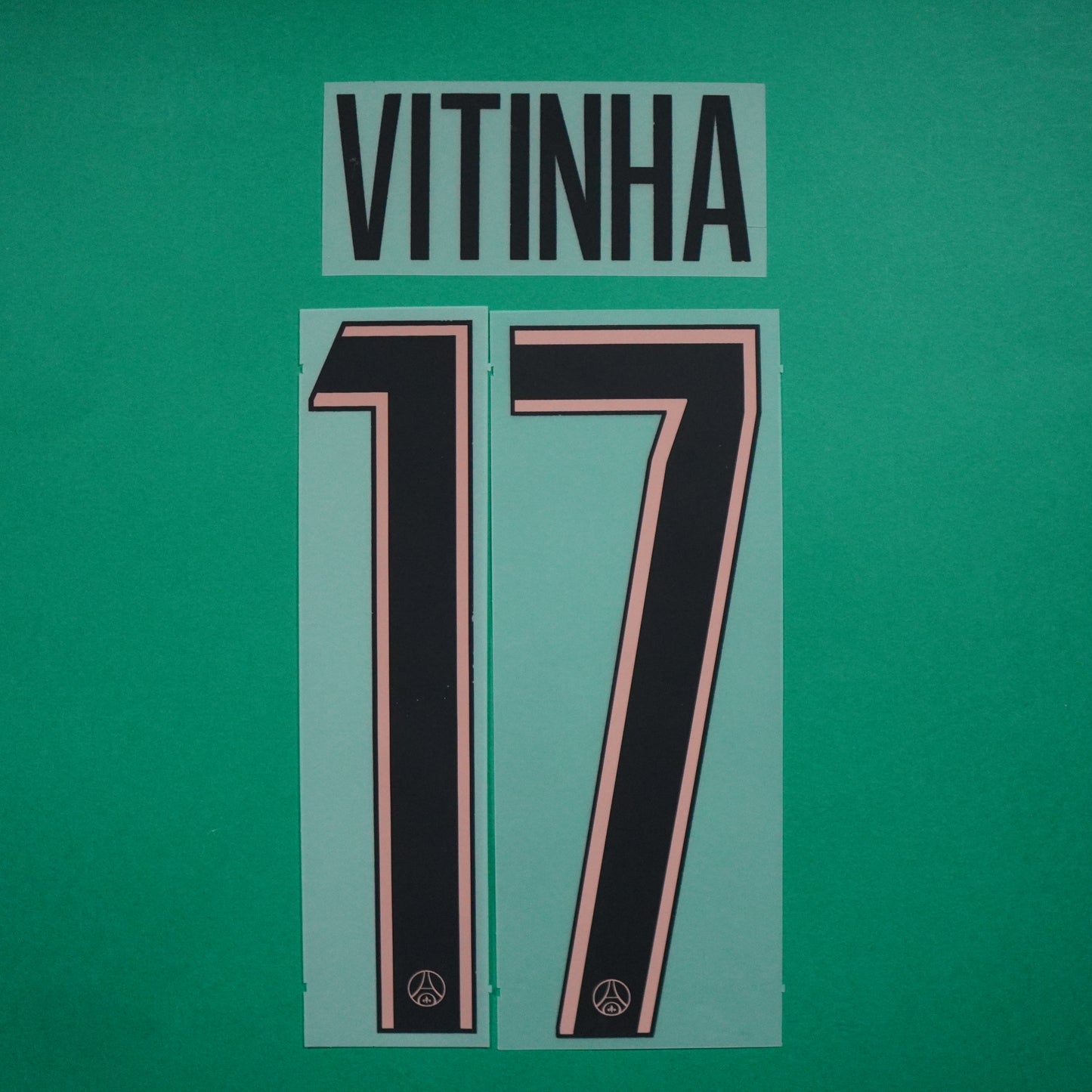 Flocage Officiel, Paris Saint-Germain, Vitinha, 2024/2025, Third LDC, Noir/Rose