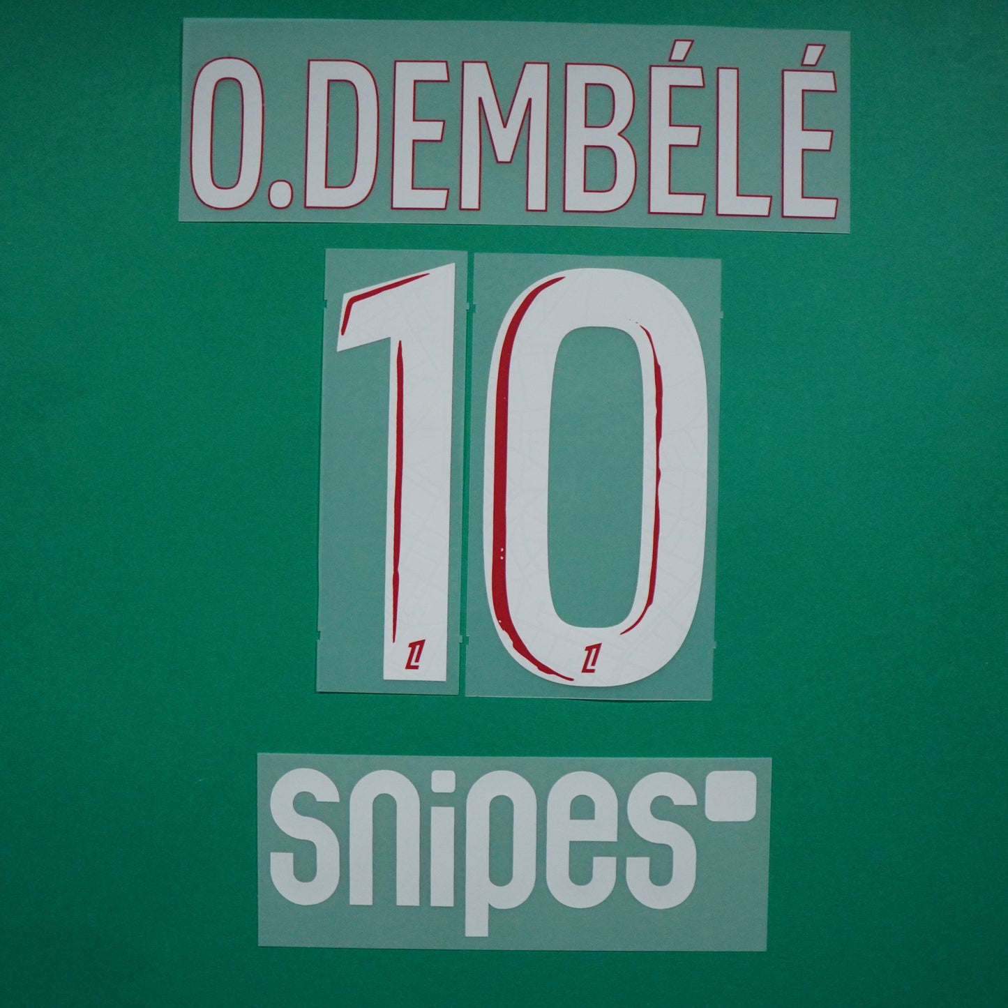 Flocage Officiel, Paris Saint-Germain ENFANT, Dembélé, 2024/2025, Home Junior + Snipes, Blanc/Rouge