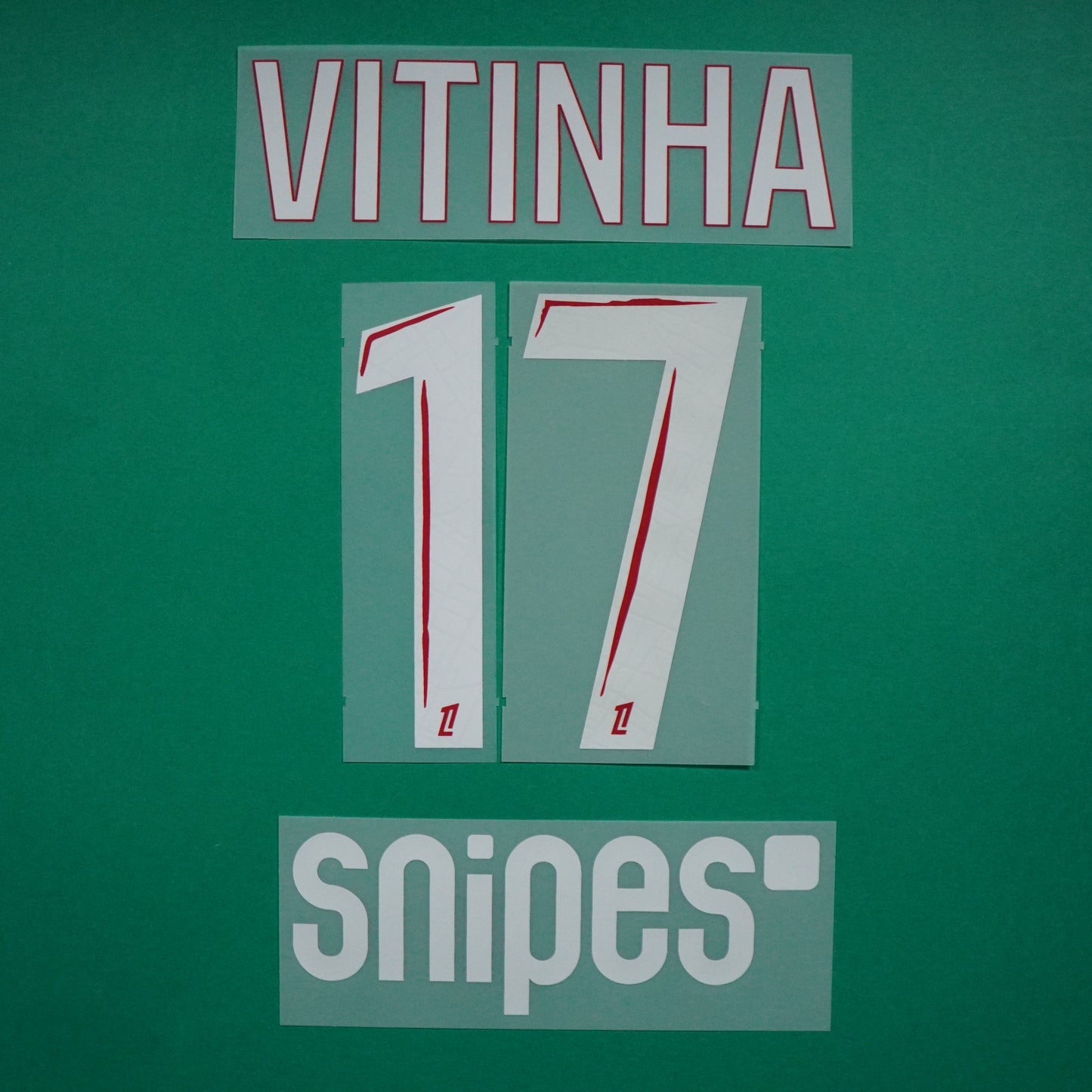 Flocage Officiel, Paris Saint-Germain ENFANT, Vitinha, 2024/2025, Home Junior + Snipes, Blanc/Rouge