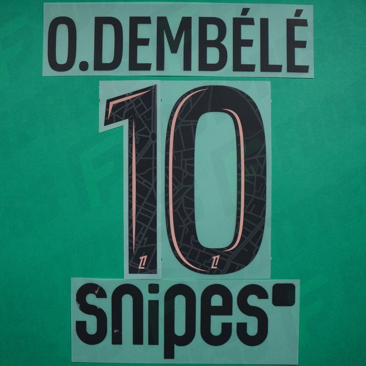 Flocage Officiel, Paris Saint-Germain, Dembélé, 2024/2025, Third + Snipes, Noir/Rose