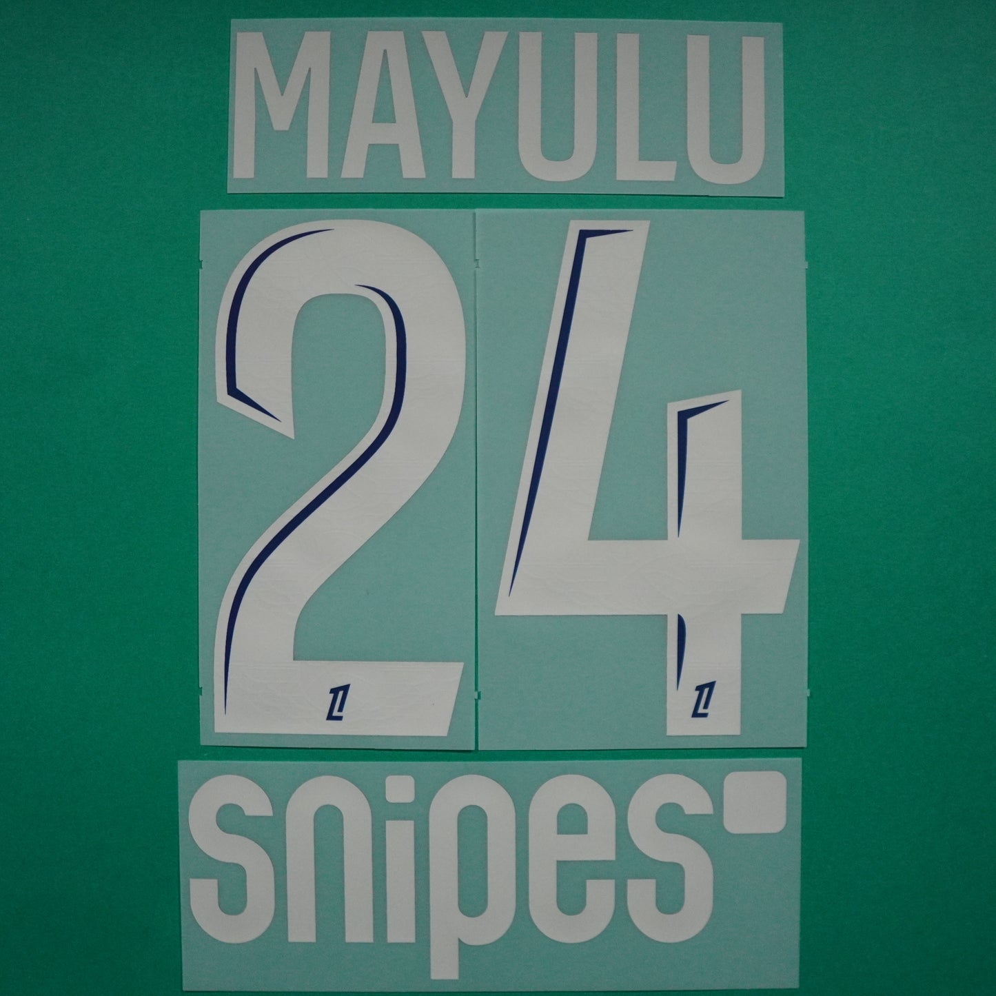 Flocage Officiel, Paris Saint-Germain, Mayulu, 2024/2025, Fourth + Snipes, Argenté