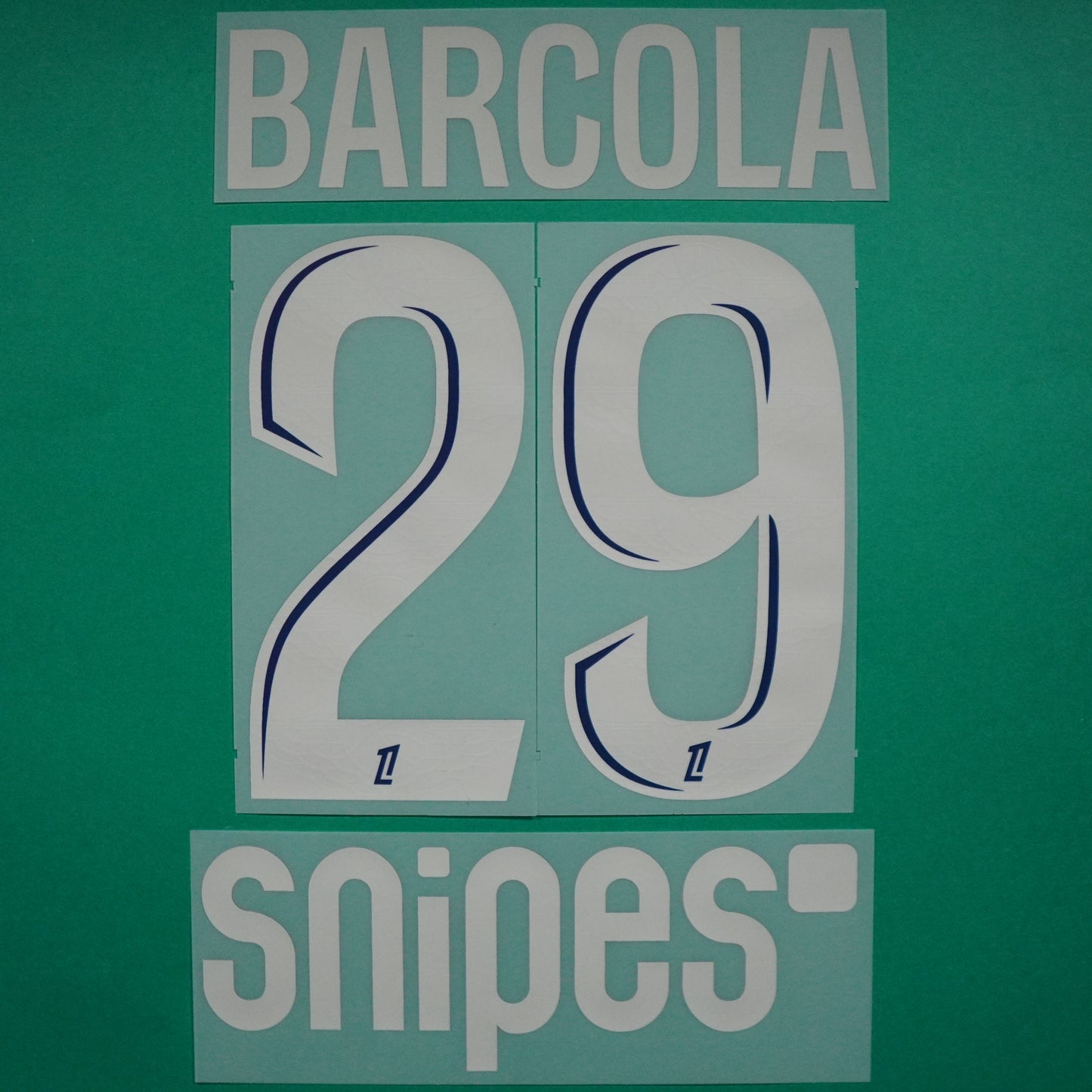 Flocage Officiel, Paris Saint-Germain, Barcola, 2024/2025, Fourth + Snipes, Argenté