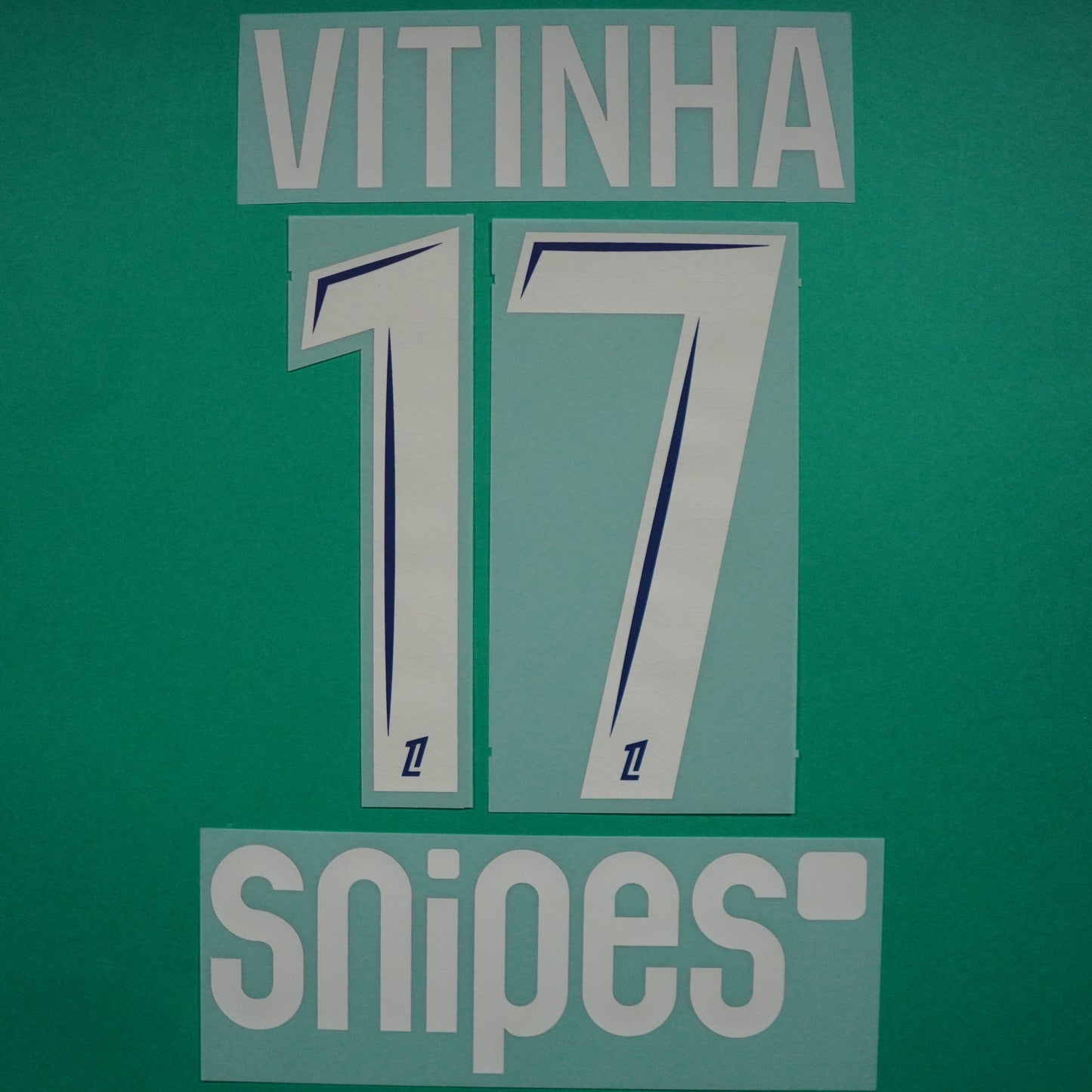 Flocage Officiel, Paris Saint-Germain, Vitinha, 2024/2025, Fourth + Snipes, Argenté