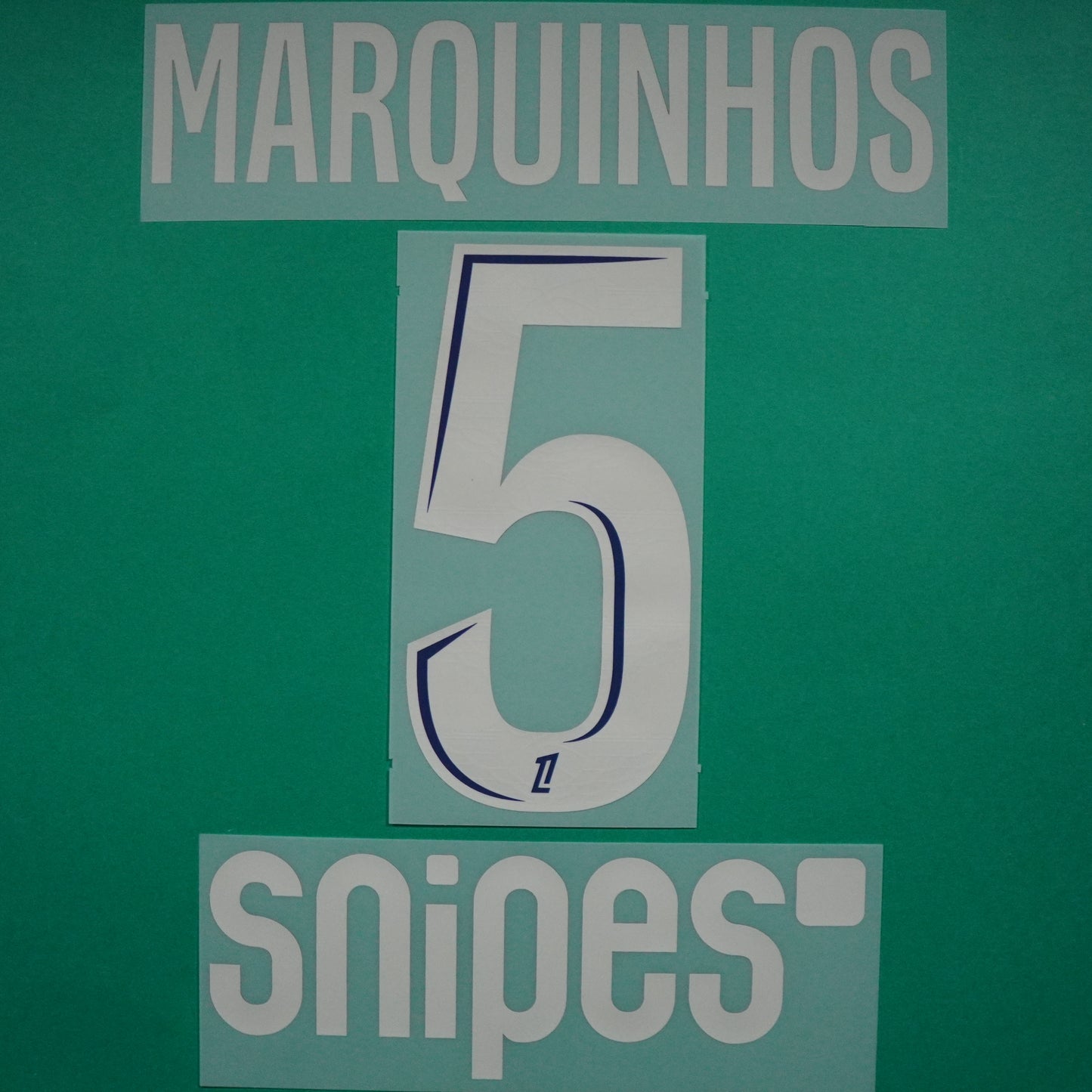 Flocage Officiel, Paris Saint-Germain, Marquinhos, 2024/2025, Fourth + Snipes, Argenté