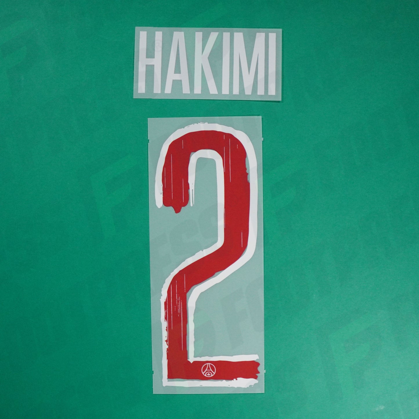 Flocage Officiel, Paris Saint-Germain, Hakimi, 2024/2025, Home LDC, Blanc/Rouge