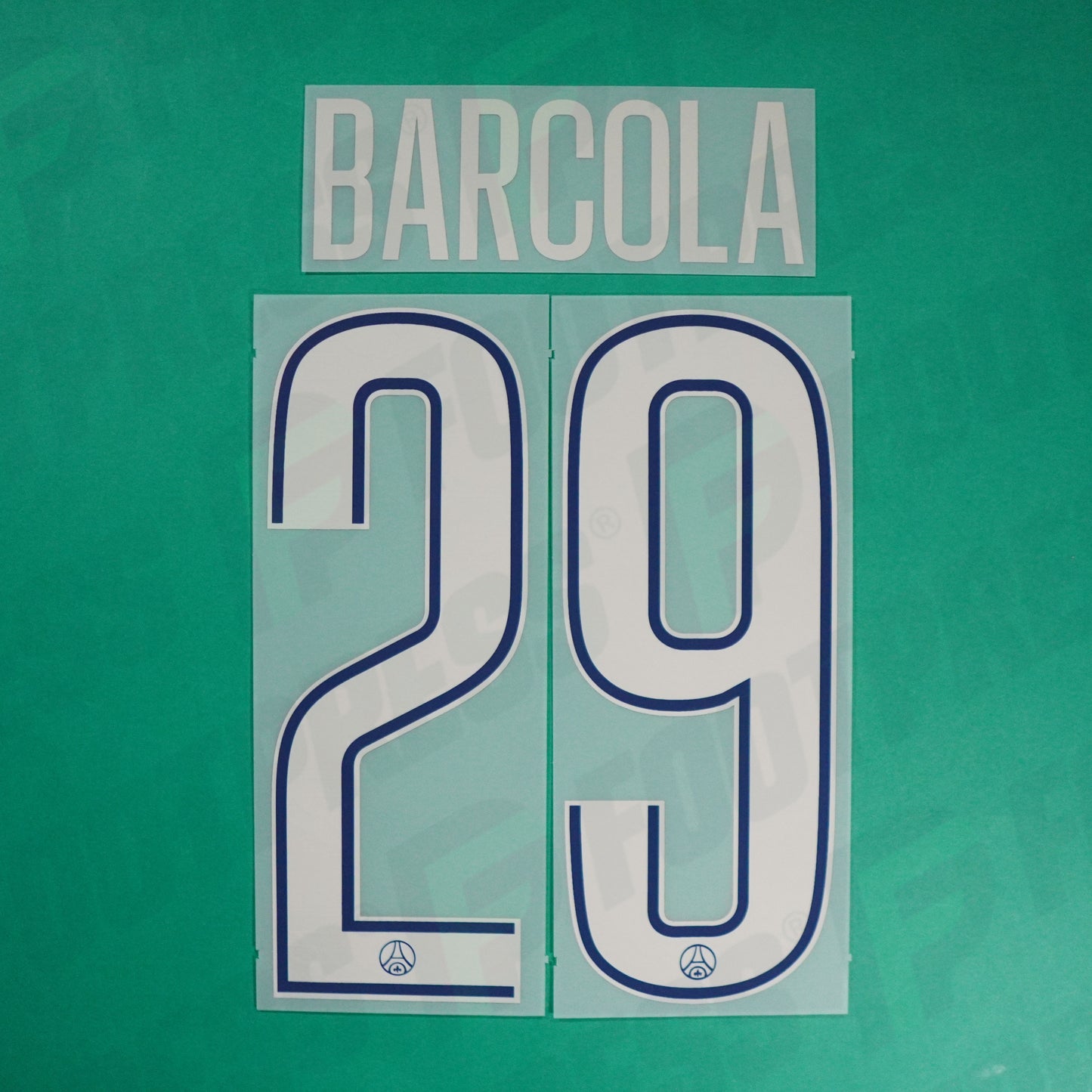 Flocage Officiel, Paris Saint-Germain, Barcola, 2024/2025, Fourth LDC, Argenté