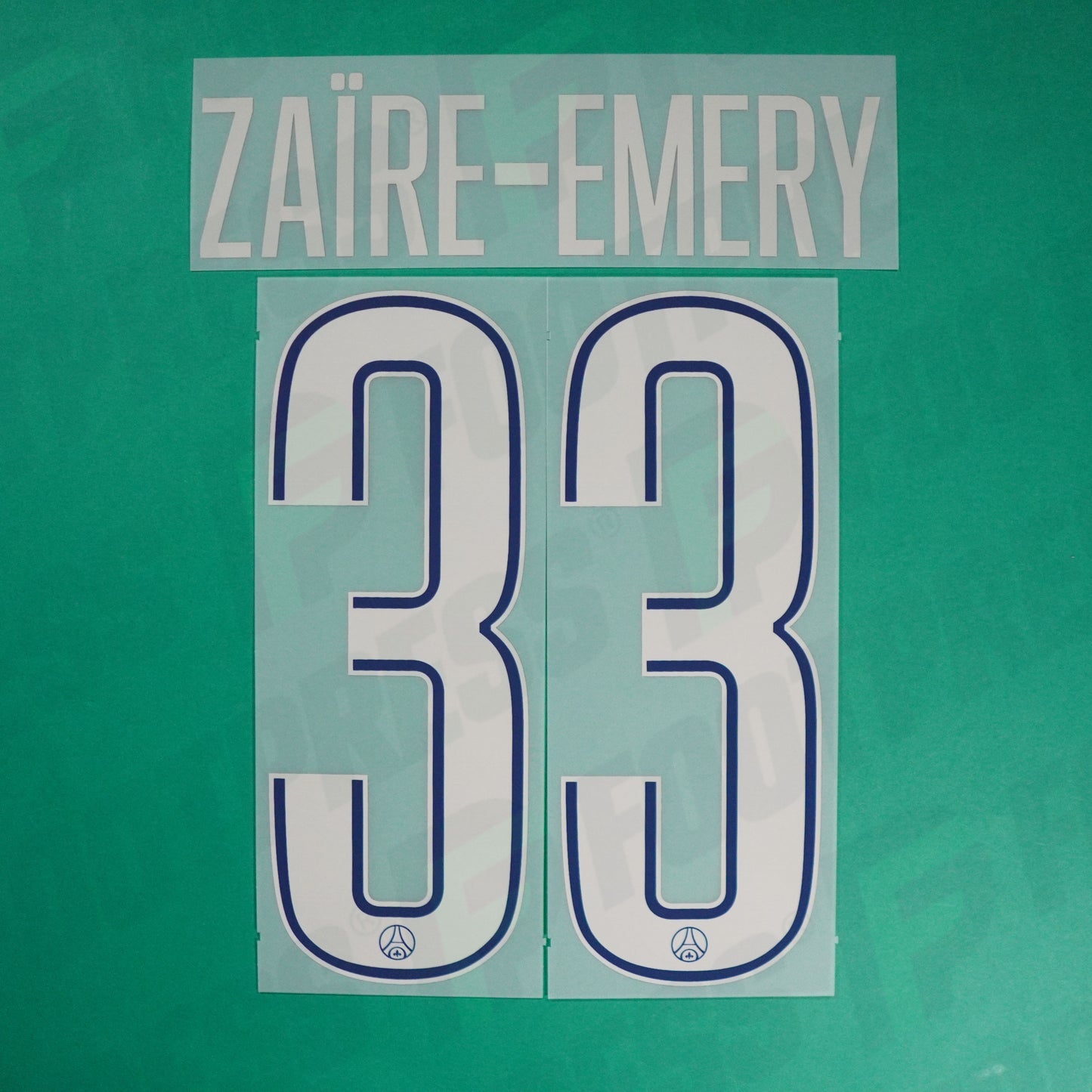 Flocage Officiel, Paris Saint-Germain, Zaïre-Emery, 2024/2025, Fourth LDC, Argenté