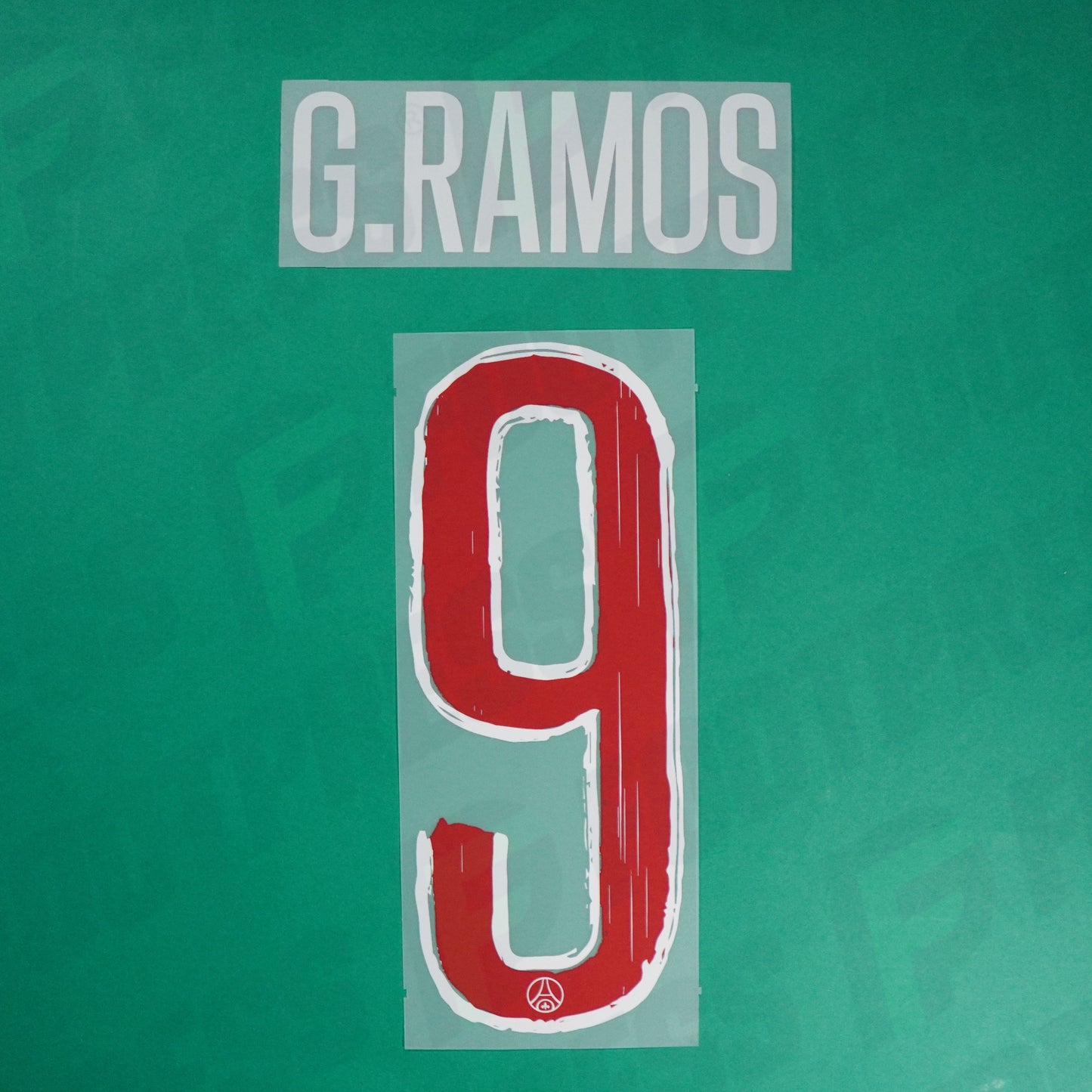 Flocage Officiel, Paris Saint-Germain, Gonçalo Ramos, 2024/2025, Home LDC, Blanc/Rouge