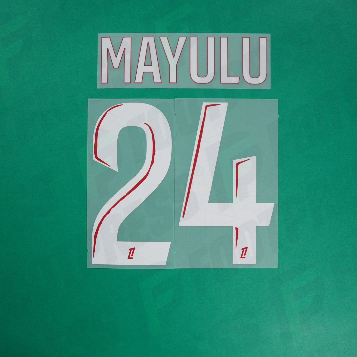 Flocage Officiel - Paris Saint-Germain, Mayulu, 2024/2025, Home, Blanc/Rouge