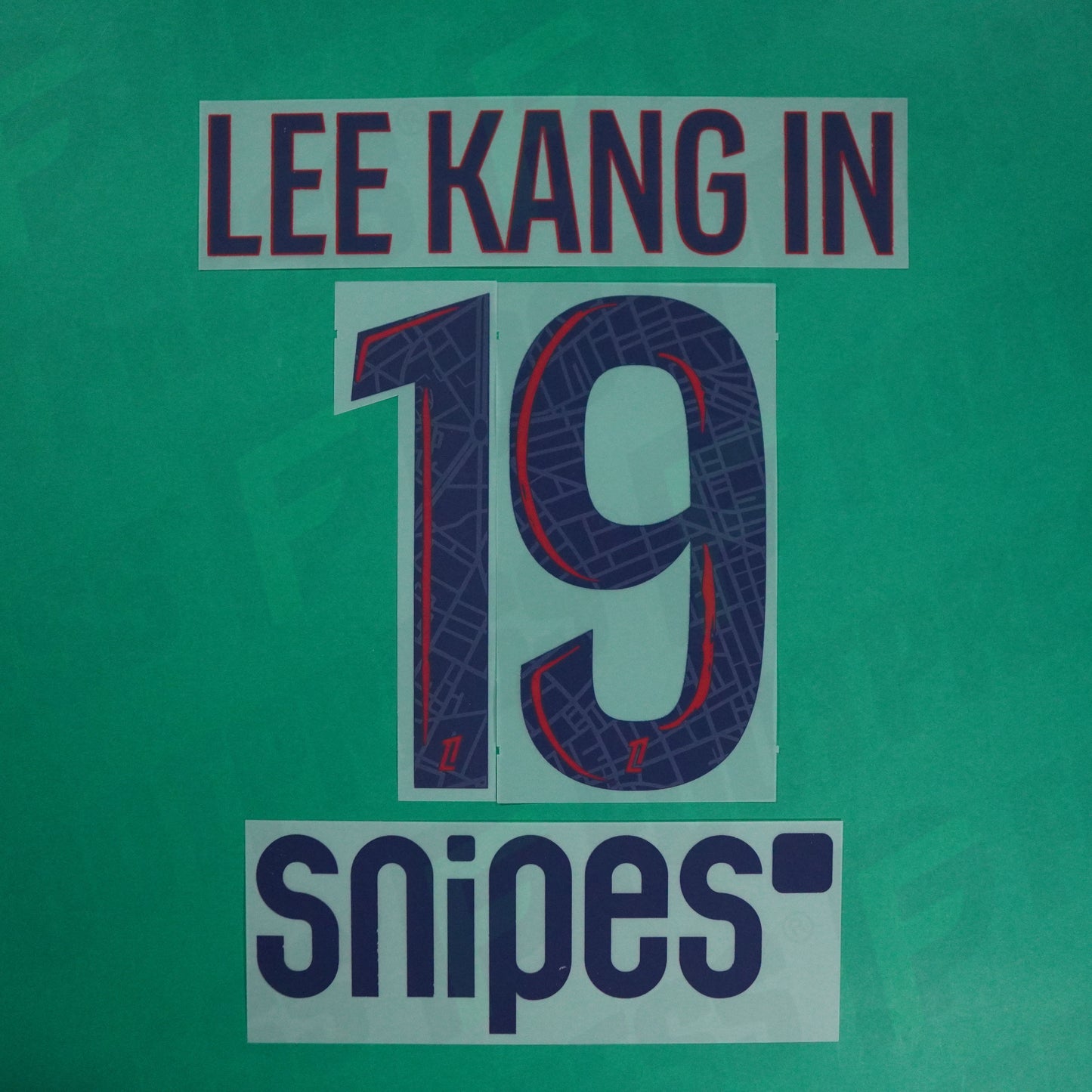 Flocage Officiel - Paris Saint-Germain, Lee Kang In, 2024/2025, Away + Snipes, Bleu/Rouge (이강인)