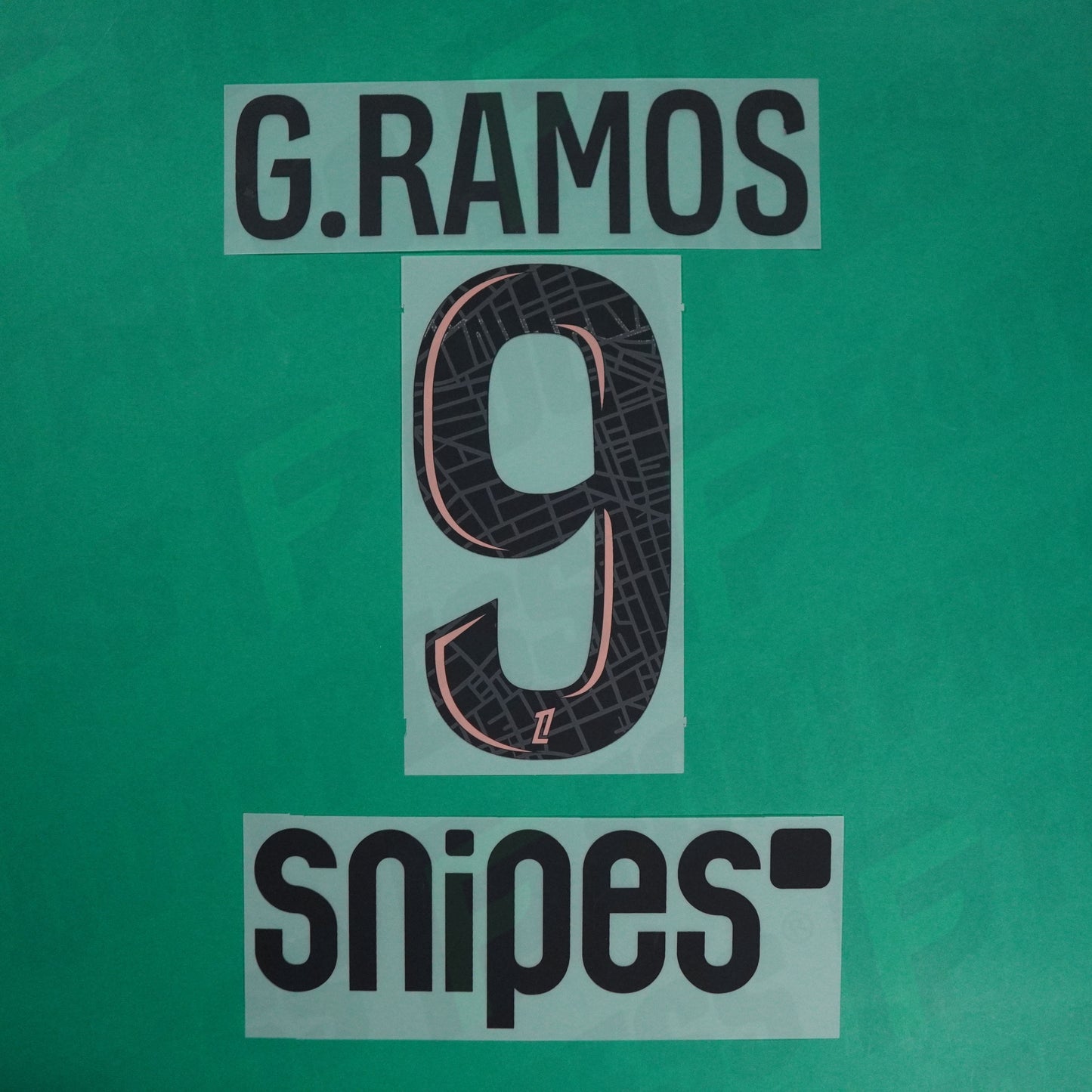 Flocage Officiel - Paris Saint-Germain, Gonçalo Ramos, 2024/2025, Third + Snipes, Noir/Rose