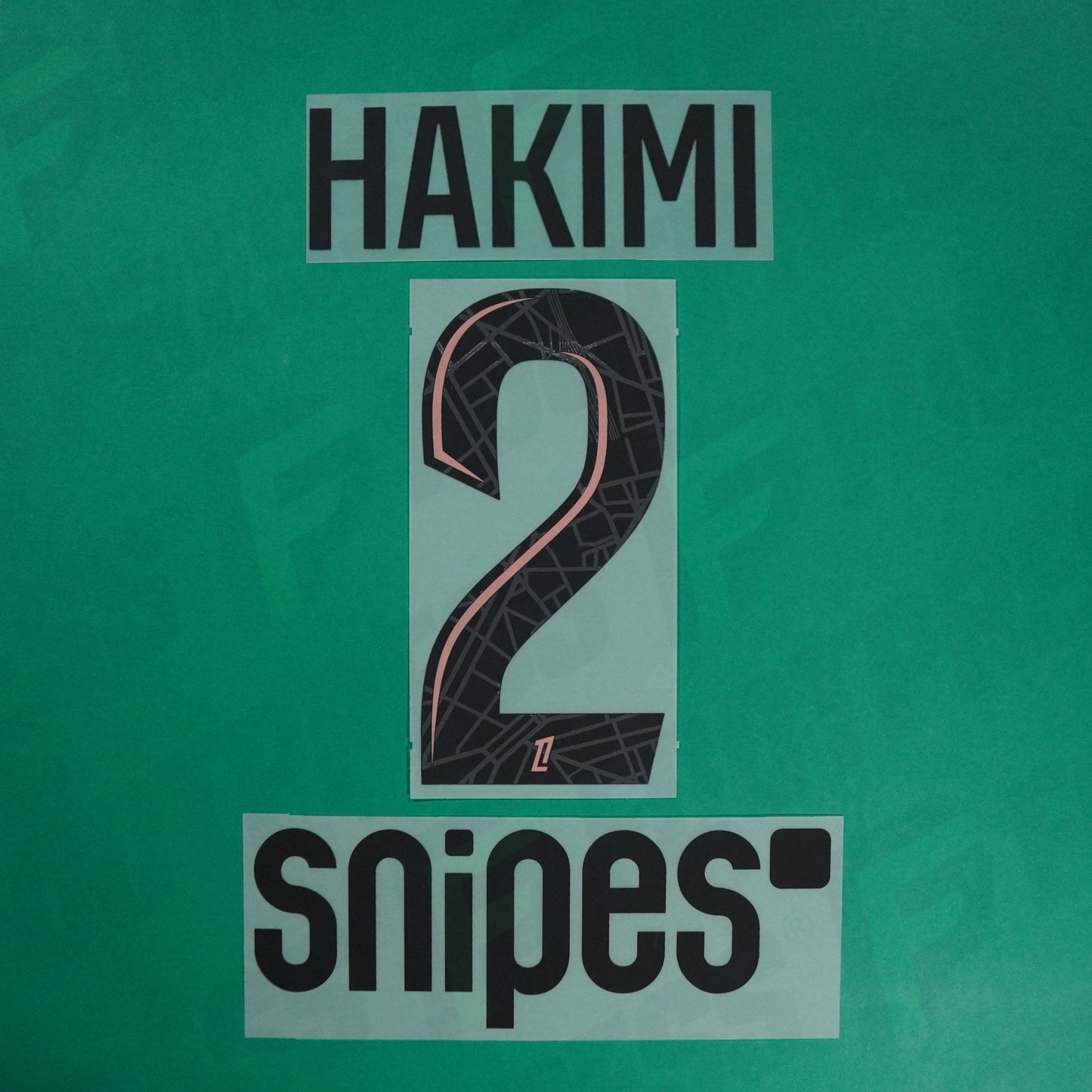 Flocage Officiel, Paris Saint-Germain, Hakimi, 2024/2025, Third + Snipes, Noir/Rose