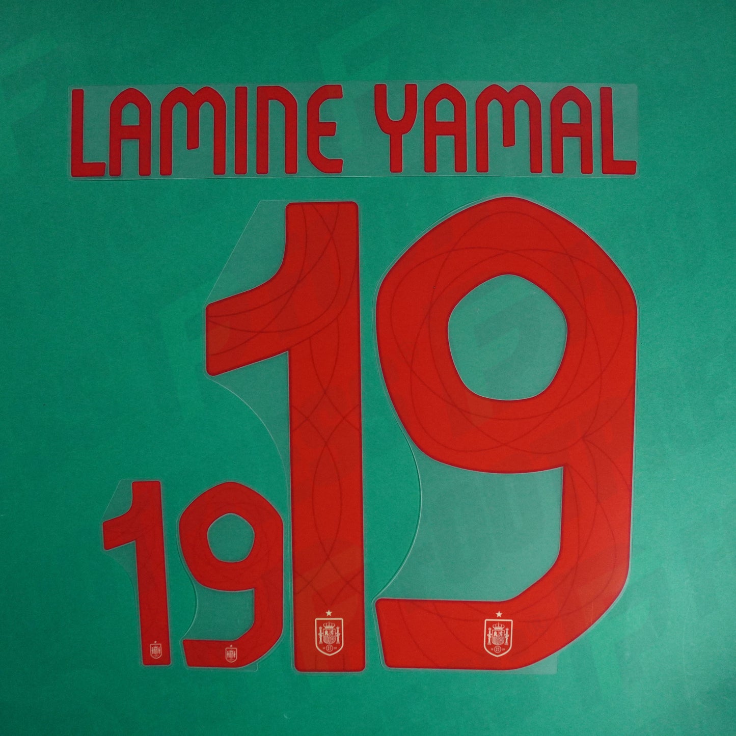 Flocage Officiel - Espagne, Lamine Yamal , 2024, Away, Rouge