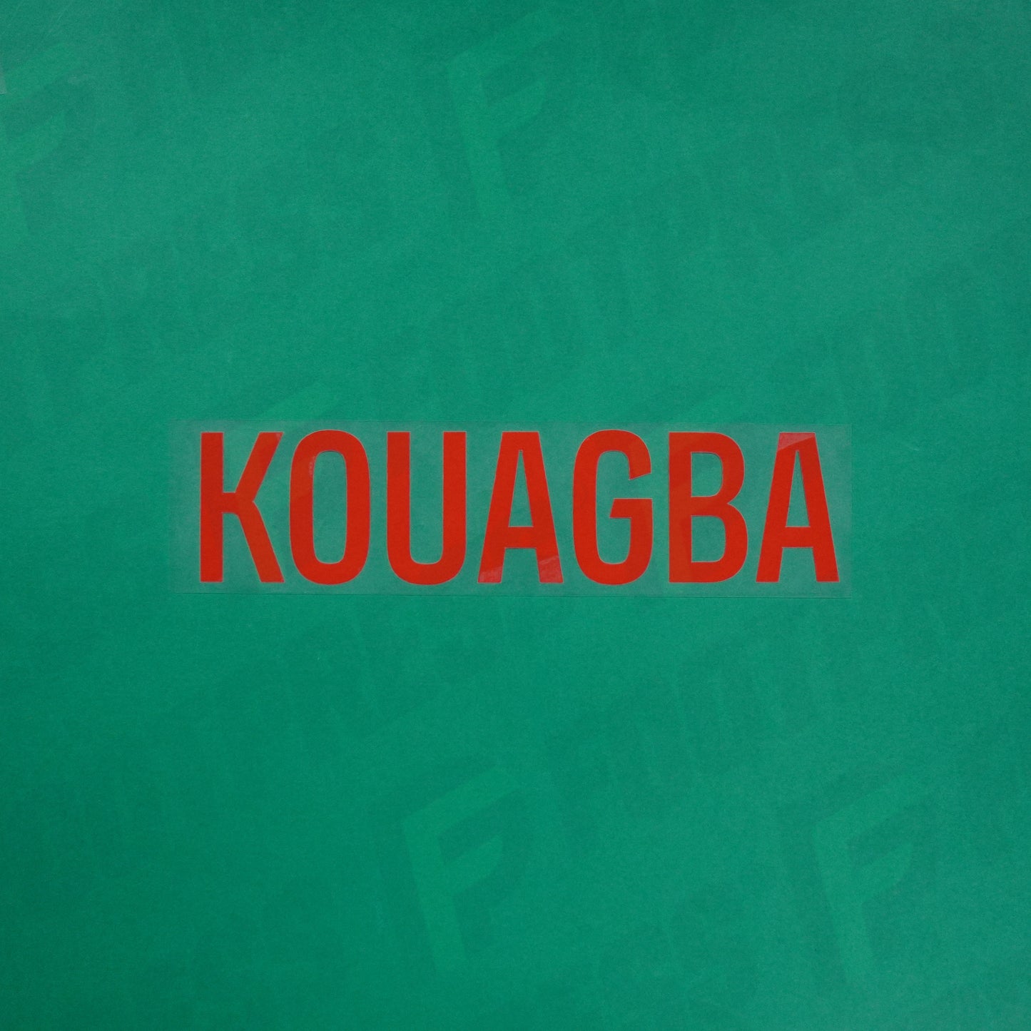 Flocage Officiel - Red Star FC, Kouagba, Ligue 2, Nom seul, Rouge