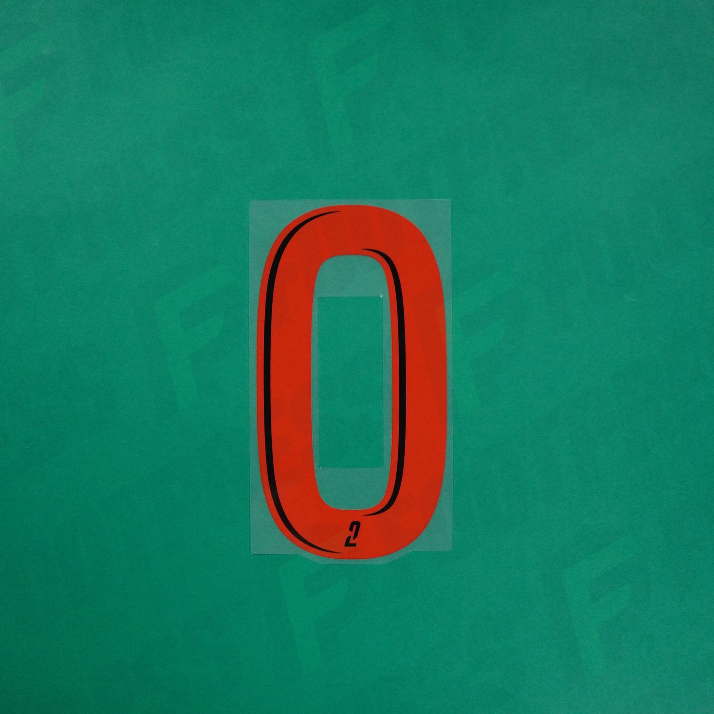 Flocage Officiel - Red Star FC, Grand Chiffre 0 Plein, Ligue 2, Third, Rouge